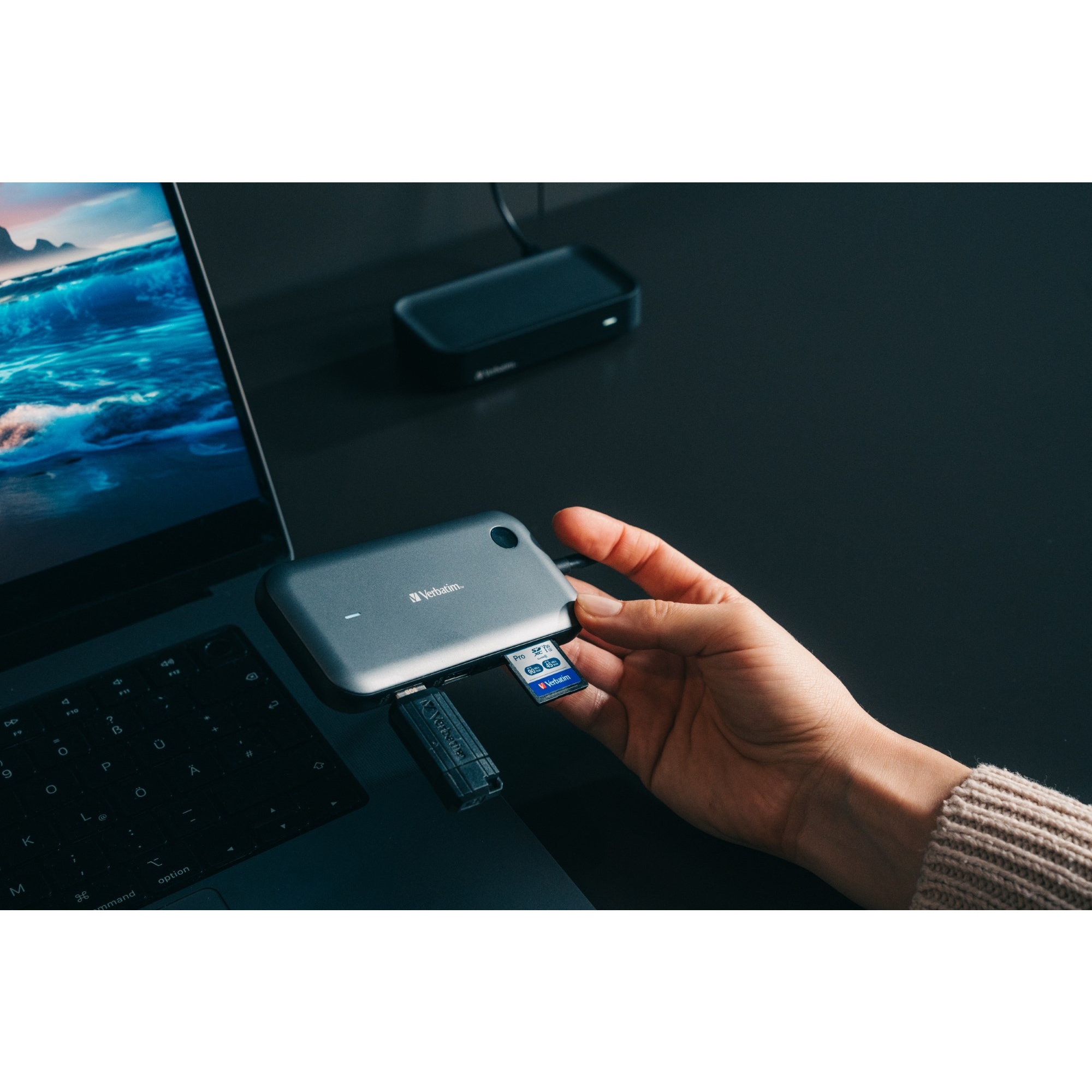 Verbatim USB-Hub Share my Screen WDA-01 USB-C schwarz