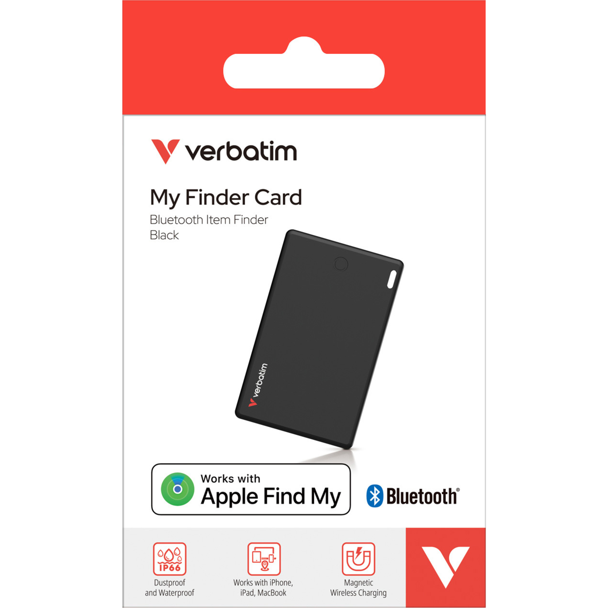 Verbatim Bluetooth-Tracker My Finder Card Apple App "Wo ist?"
