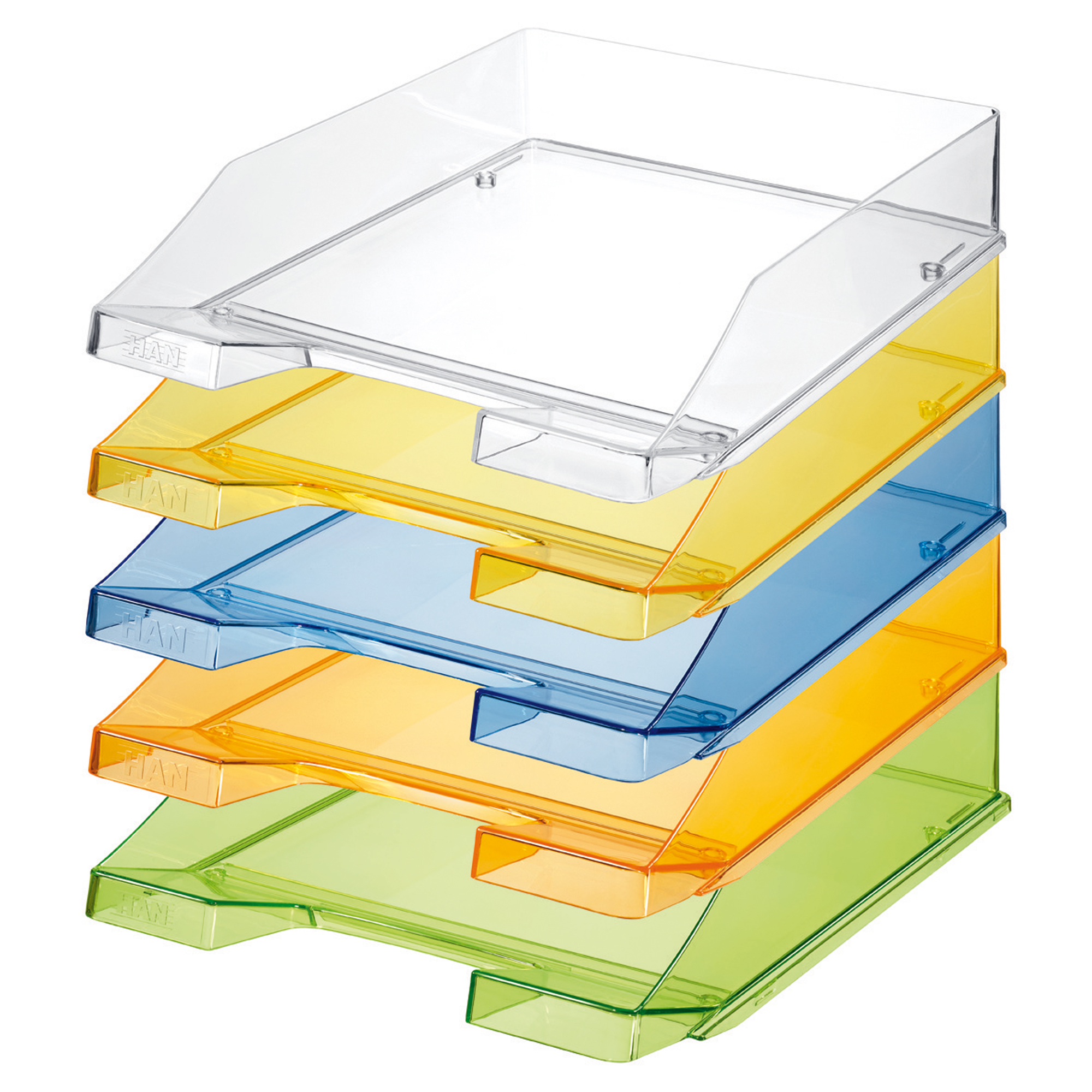 HAN Briefablage KLASSIK DIN A4, DIN C4 Polystyrol Farbe: grau transparent