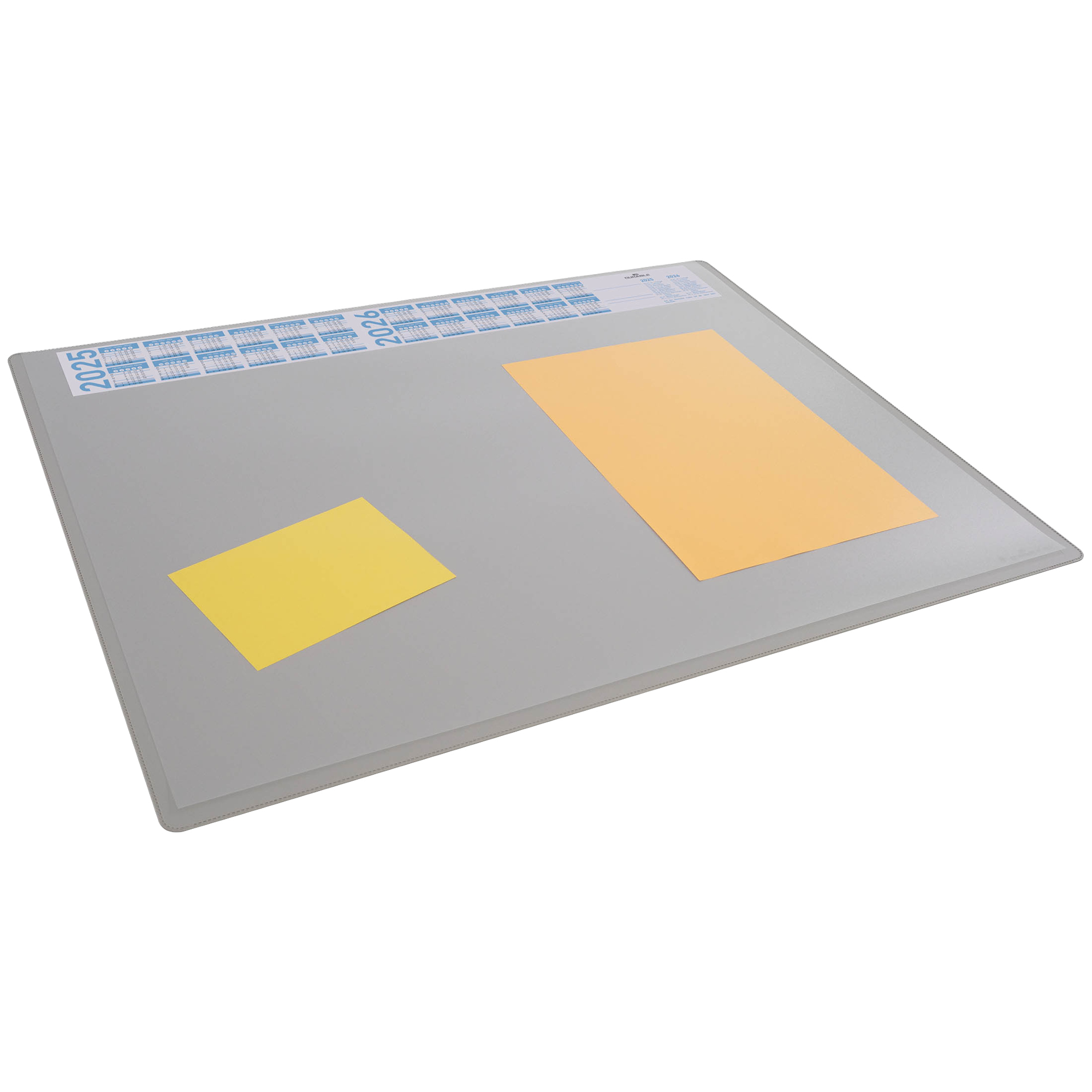 DURABLE Schreibunterlage 65 x 50 cm (B x H) mit Kalender 2 Jahre Polypropylen grau