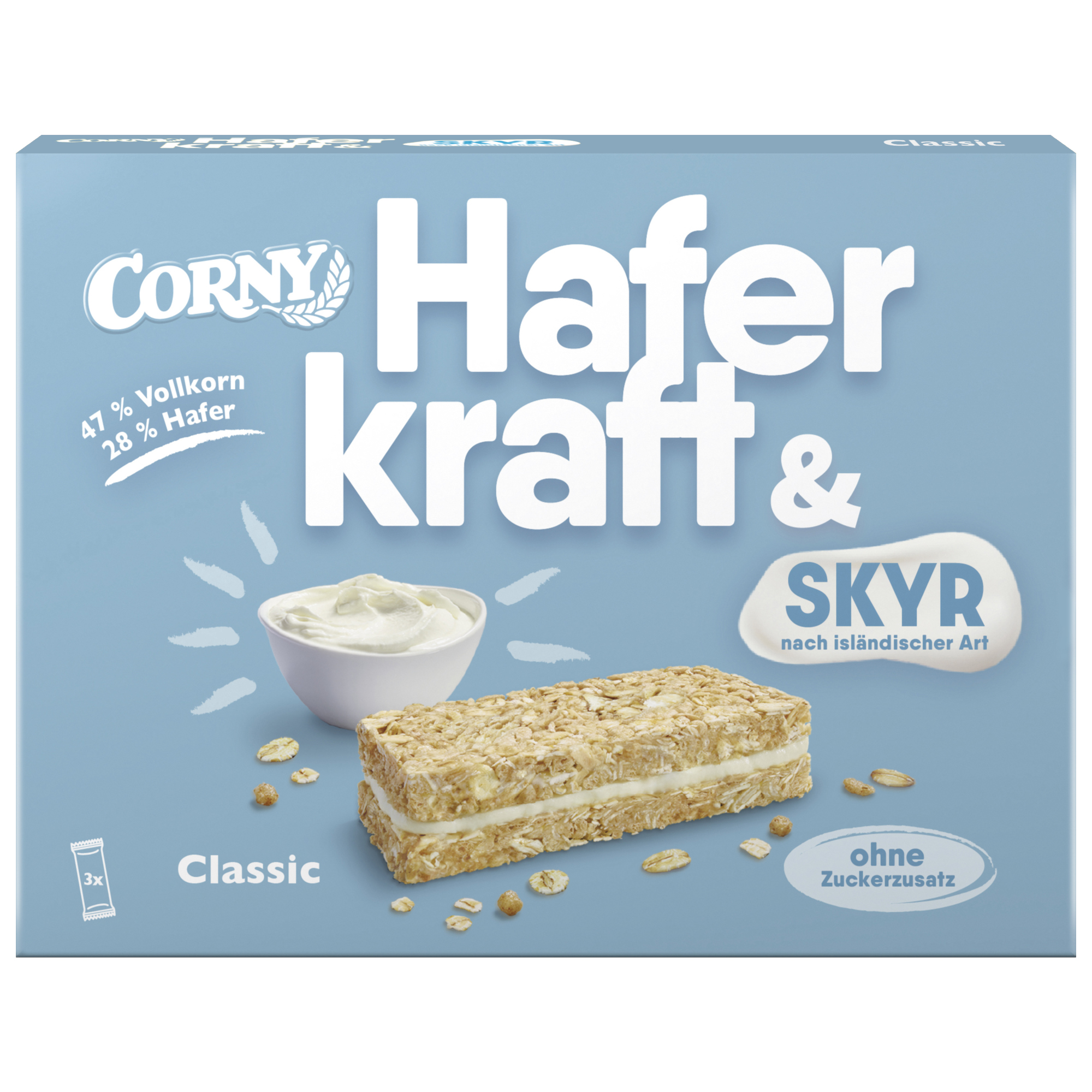 Corny Haferriegel Haferkraft Skyr 8 x 40 g/Pack.