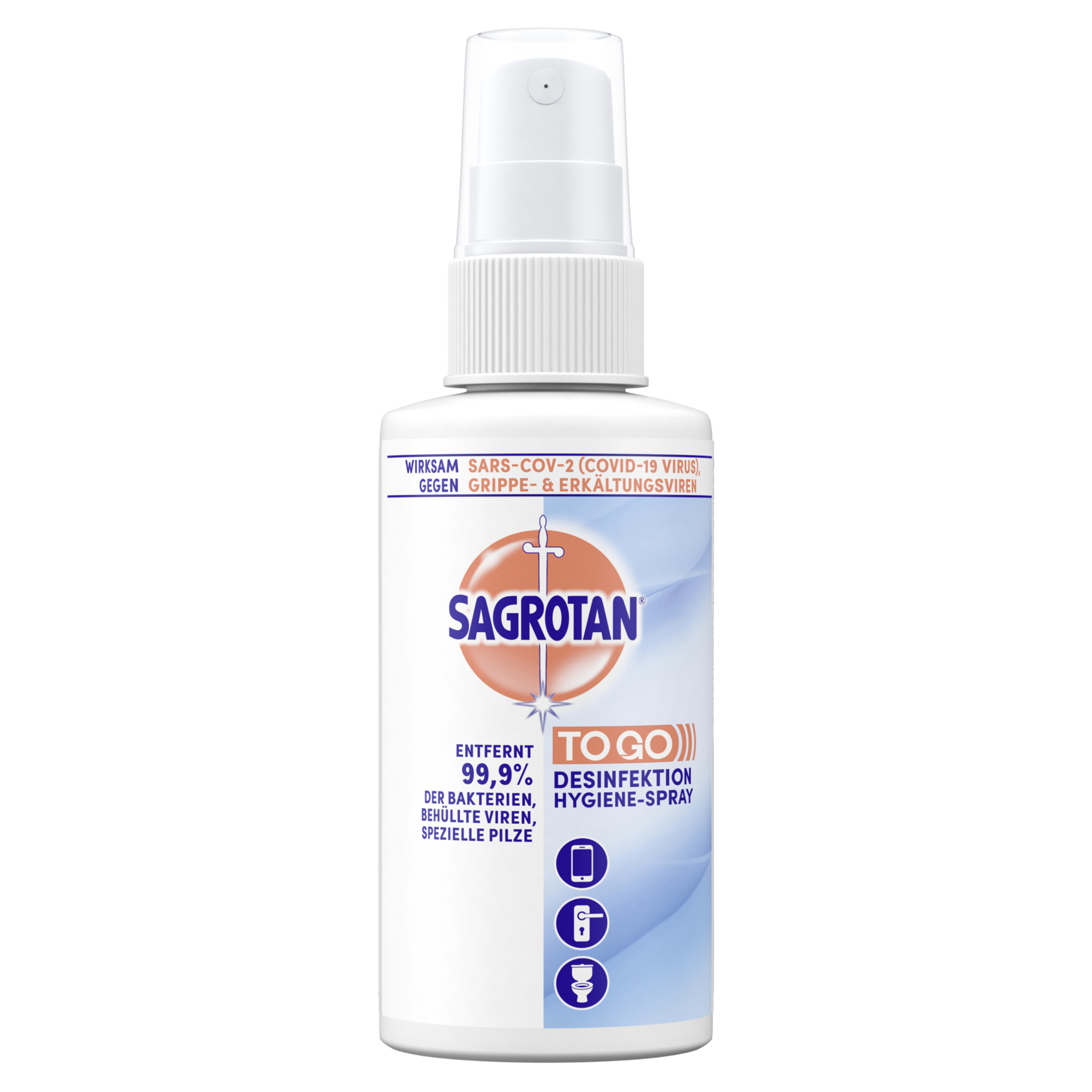 Sagrotan Flächendesinfektion Hygiene Spray nicht alkoholfrei dermatologisch getestet Bakterien, Pilze, spezielle Viren 3,2-3,8 Sprühflasche Kunststoff 0,25l