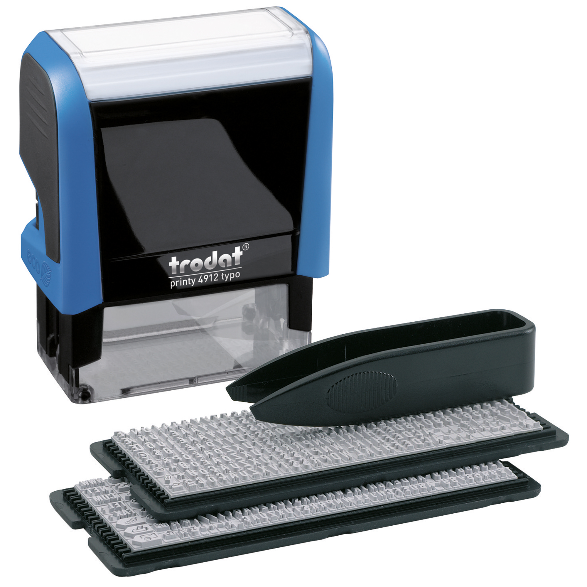 trodat® Textstempel Typo Printy 4912 47 x 18 mm (B x H) individuelle Textplatte schwarz