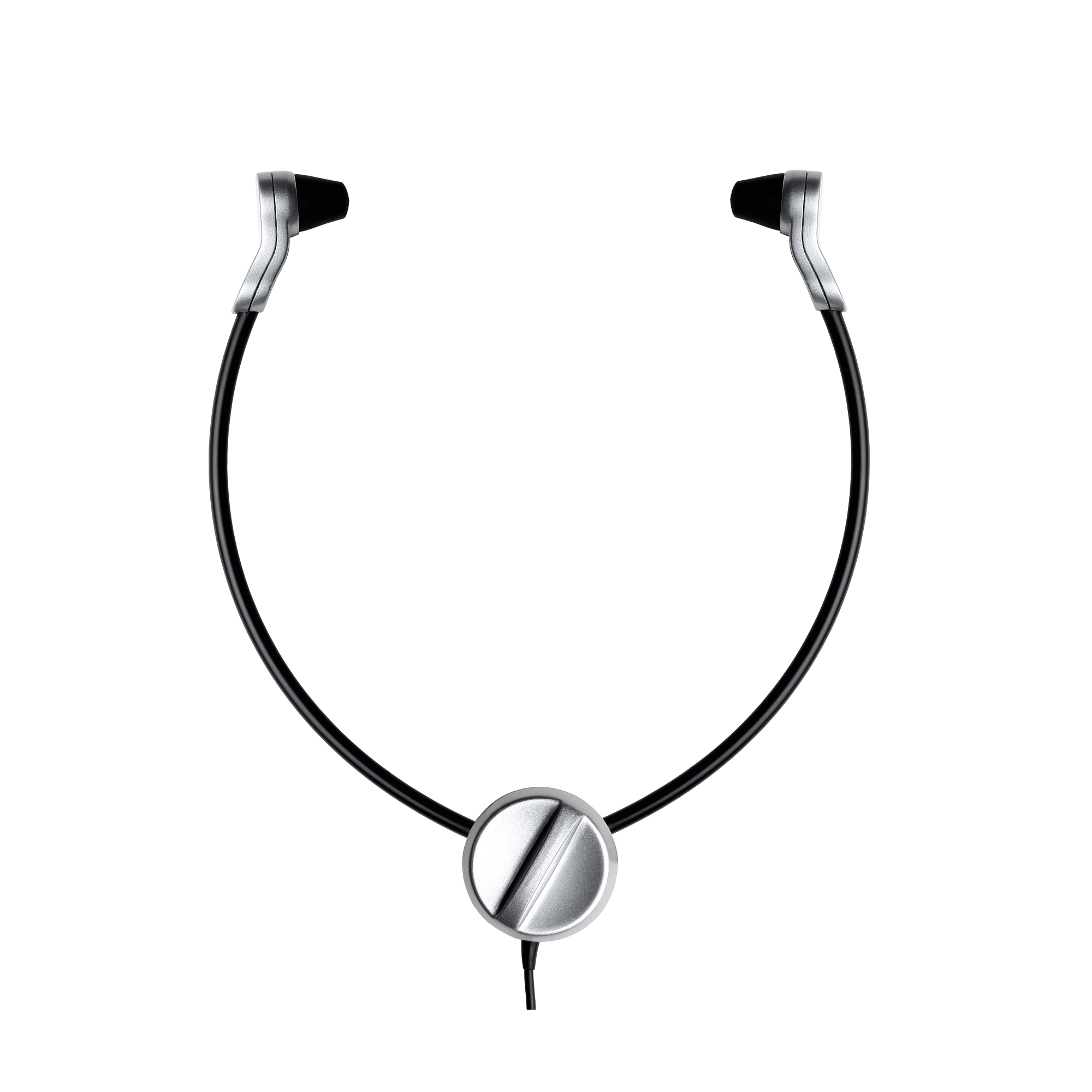 Grundig Kopfhörer Digta Swingphone 568 Stenorette-Serie, Digta Soundbox 830, Digta Station 447 Plus inkl. Unterkinnbügel, Schaumstoffpolster, Silikonohrpolster, GBS-Stecker schwarz/silber
