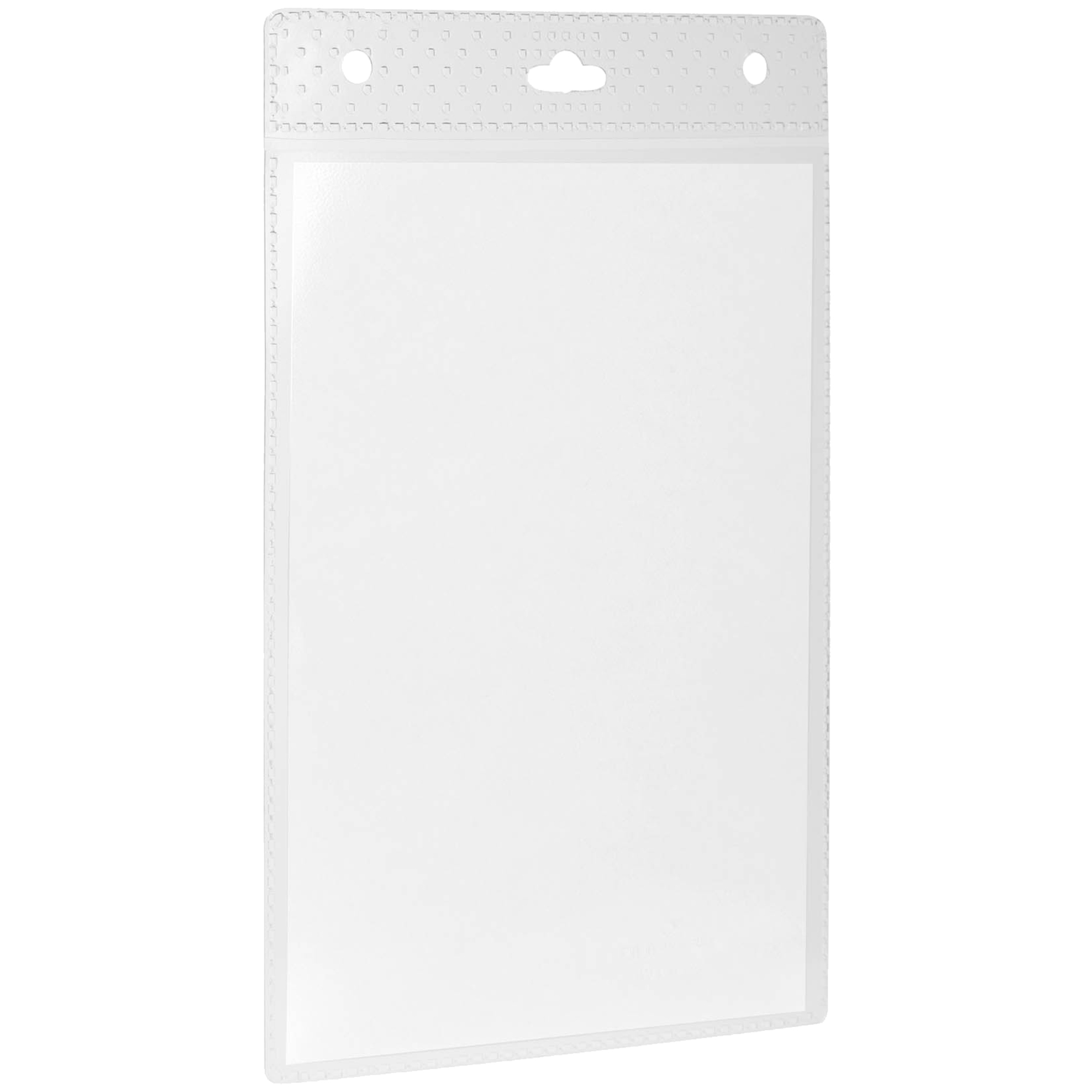 DURABLE Namensschild 105 x 148 mm (B x H) inkl. Tasche für Visitenkarten kombinierbar mit Textilband, Clip, Kette, Jojo transparent 20 St./Pack.