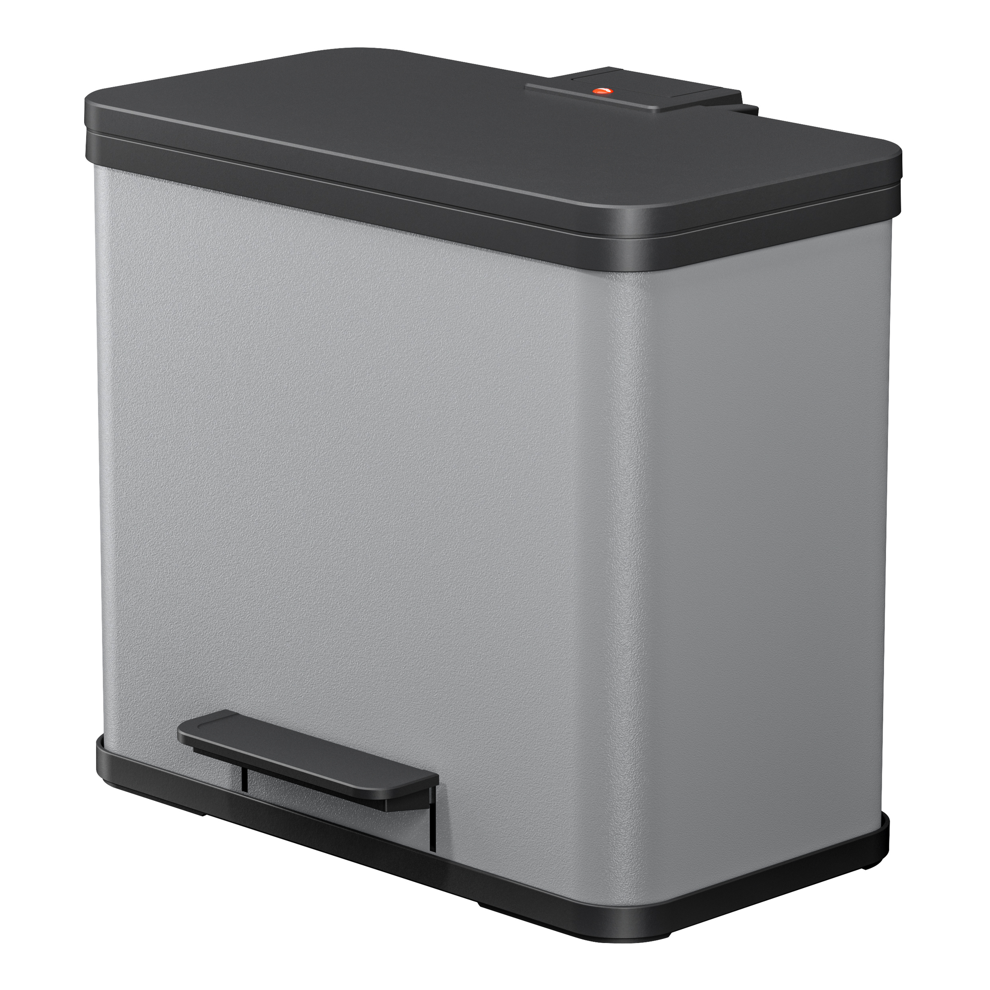 Hailo Tretabfalleimer Öko trio Plus L 47 x 43 x 34 cm (B x H x T) 3 x 9l Stahlblech hellgrau