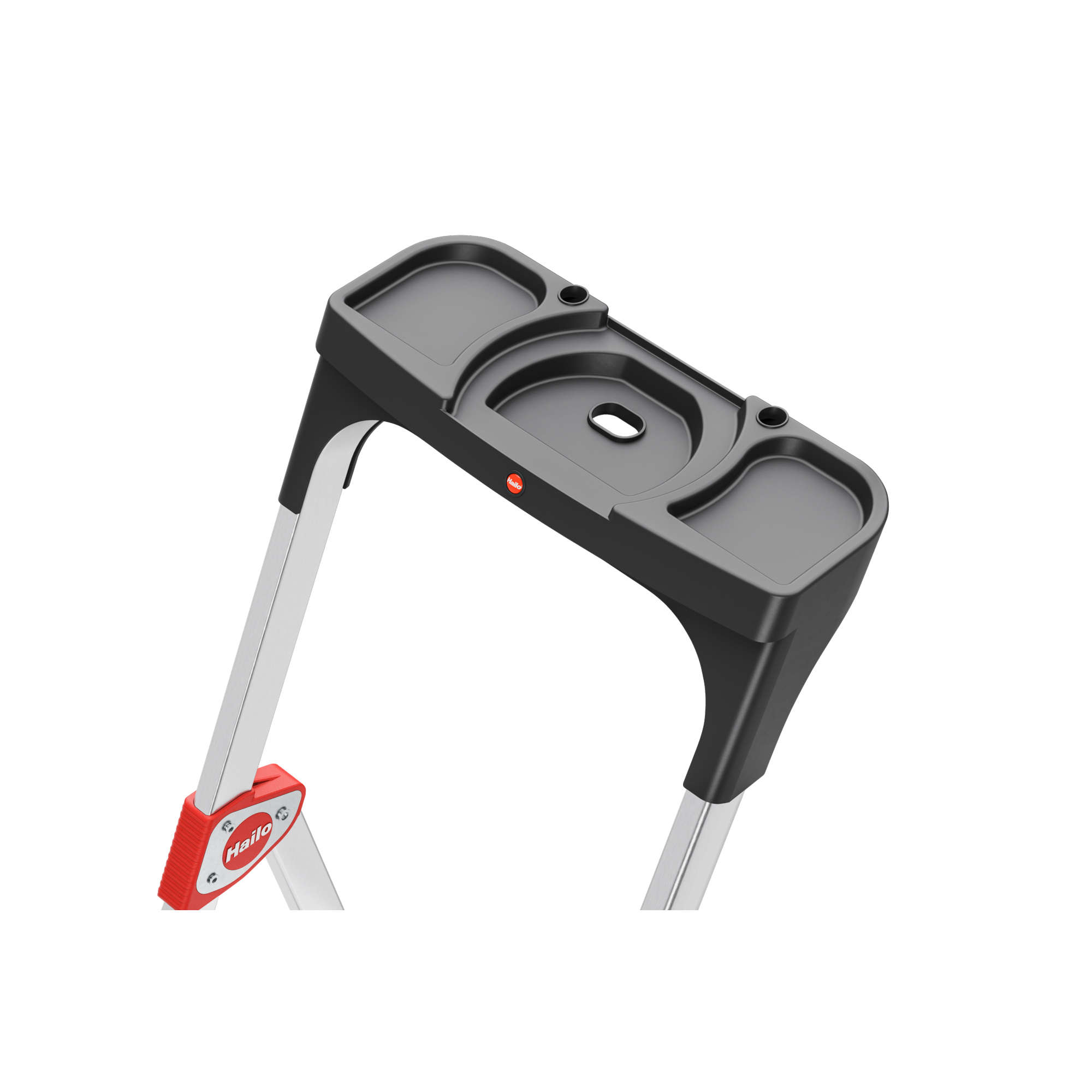 Hailo Stehleiter TL100 TopLine 3,09m Aluminium, eloxiert silber