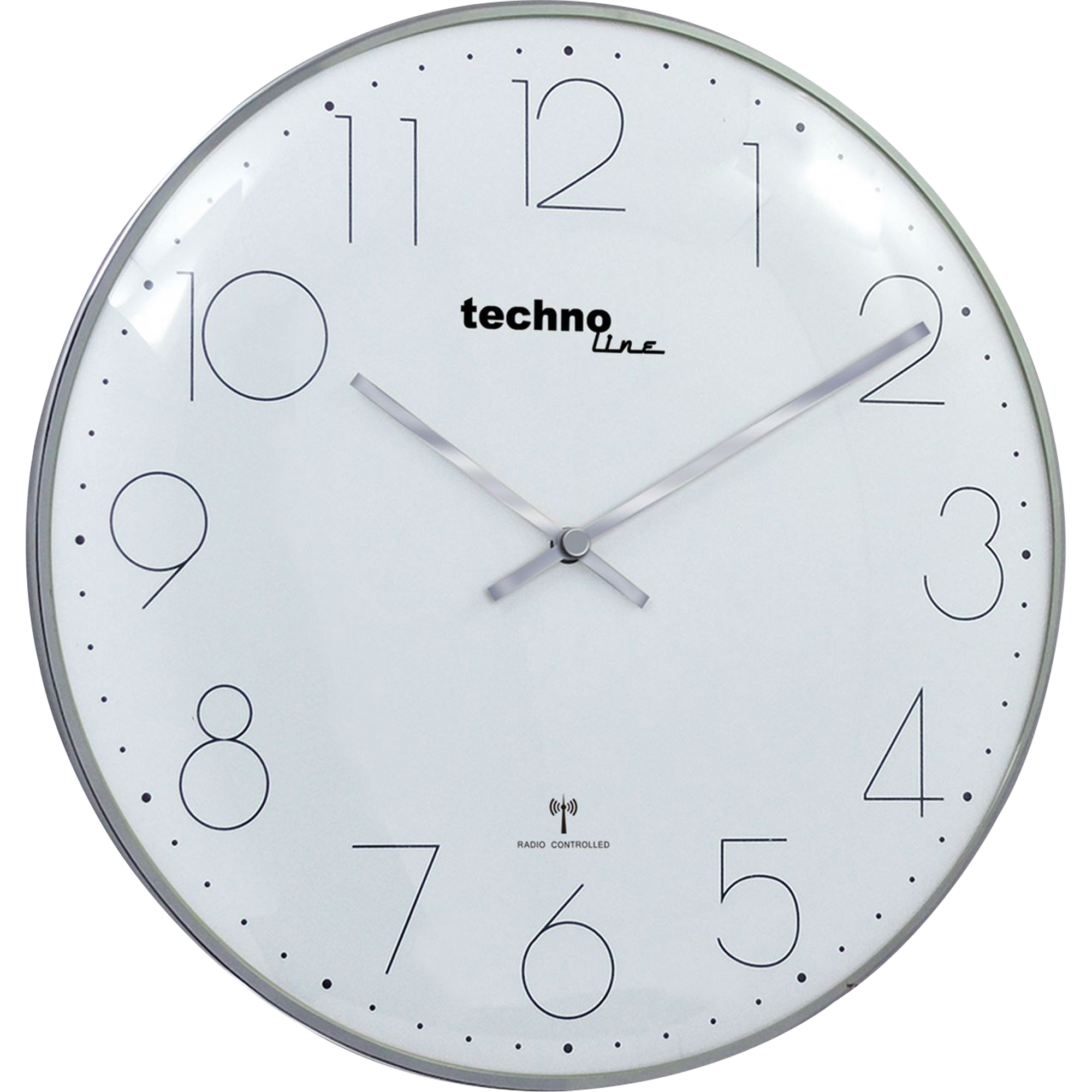 technoline® Funkuhr WT 8240 40cm Metall