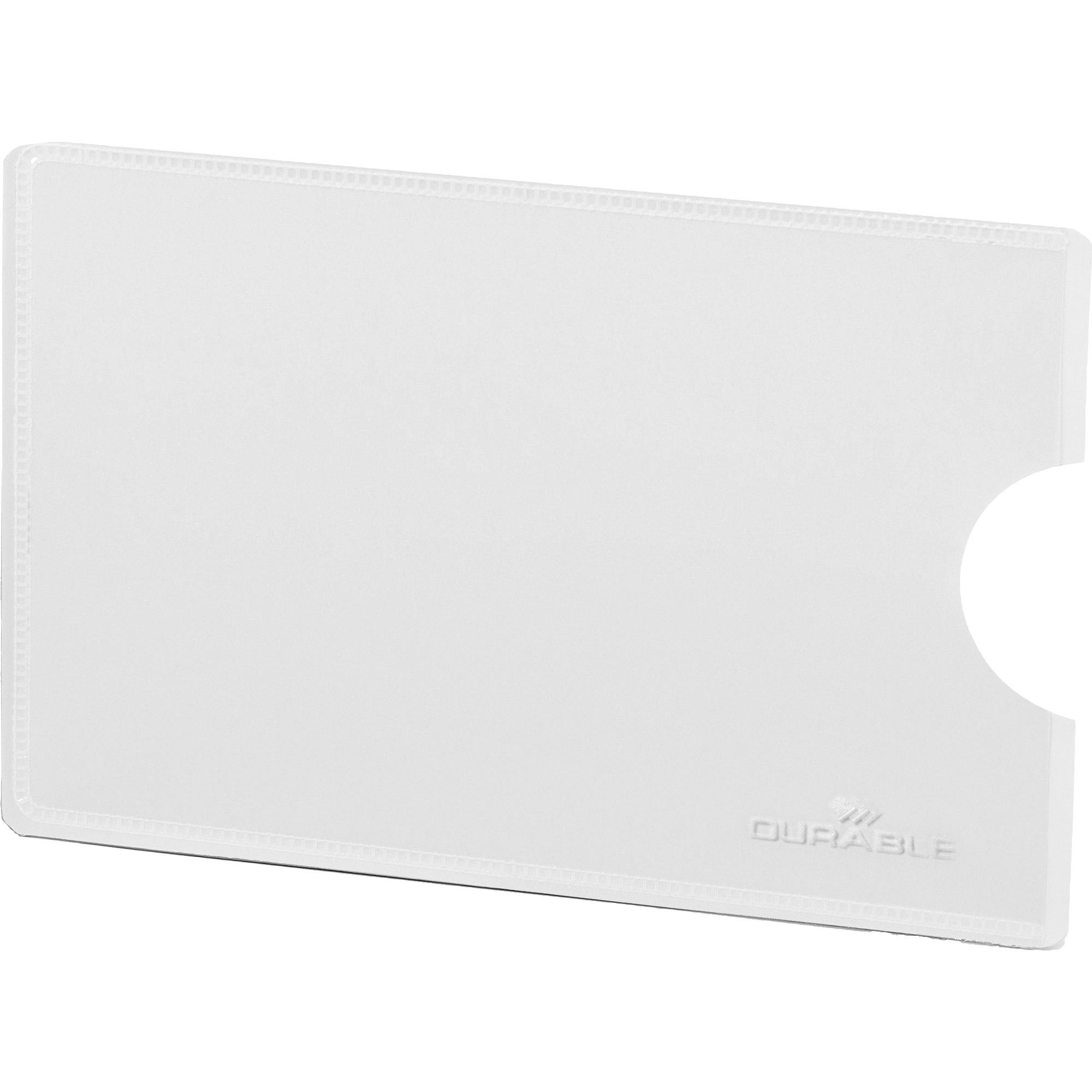 DURABLE Kartenhülle RFID SECURE 61 x 90 mm (B x H) rechts offen PE/Aluminium/PET Verbundfolie transparent