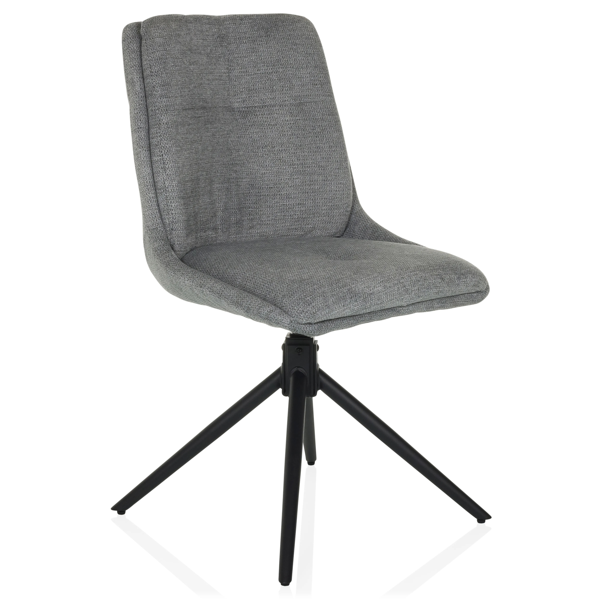 hjh OFFICE Besucherstuhl TARVISO 120kg 100 % Polyester grau