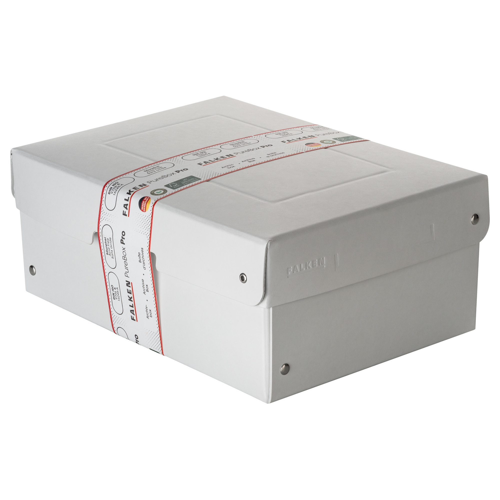 Falken Aufbewahrungsbox PureBox Pro 18 x 10 x 25 cm (B x H x T) DIN A5 Karton weiß