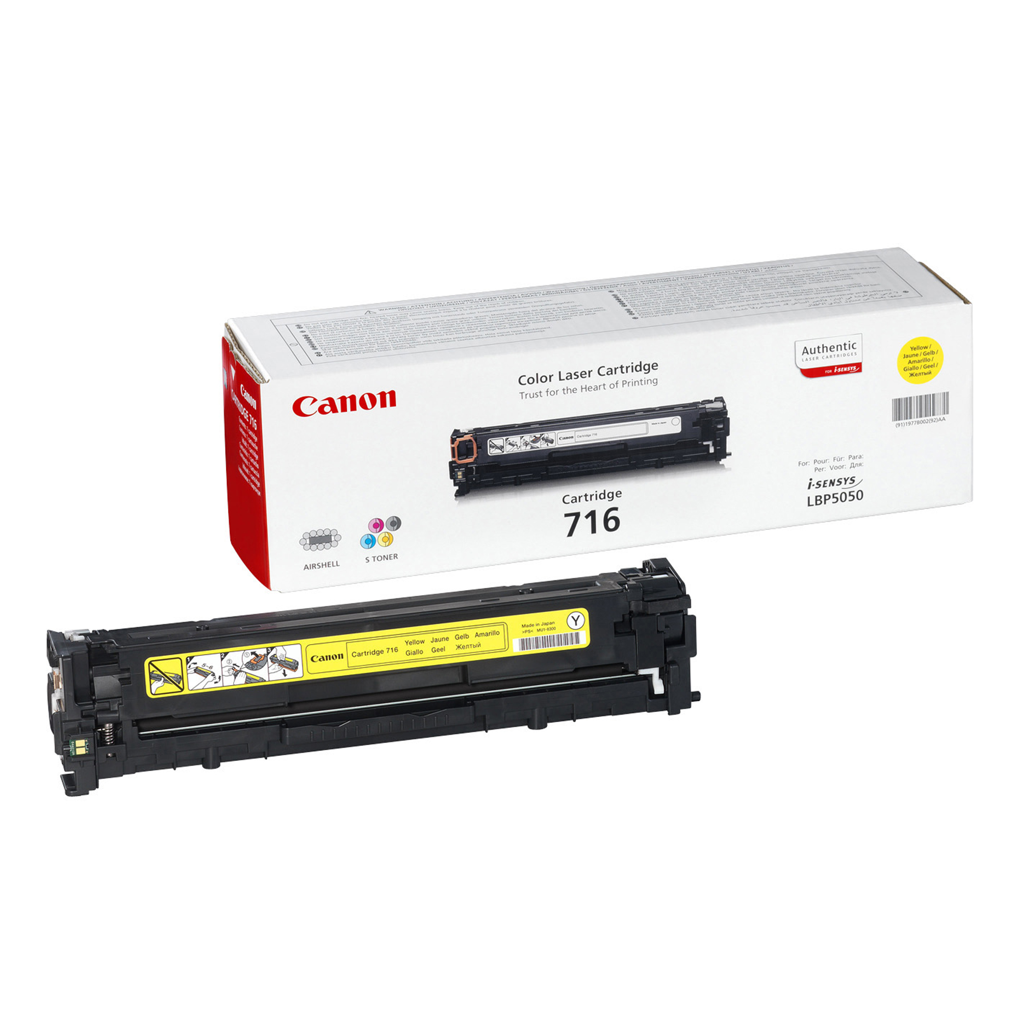 Canon Toner Originalzubehör 716Y ca. 1.500 Seiten gelb