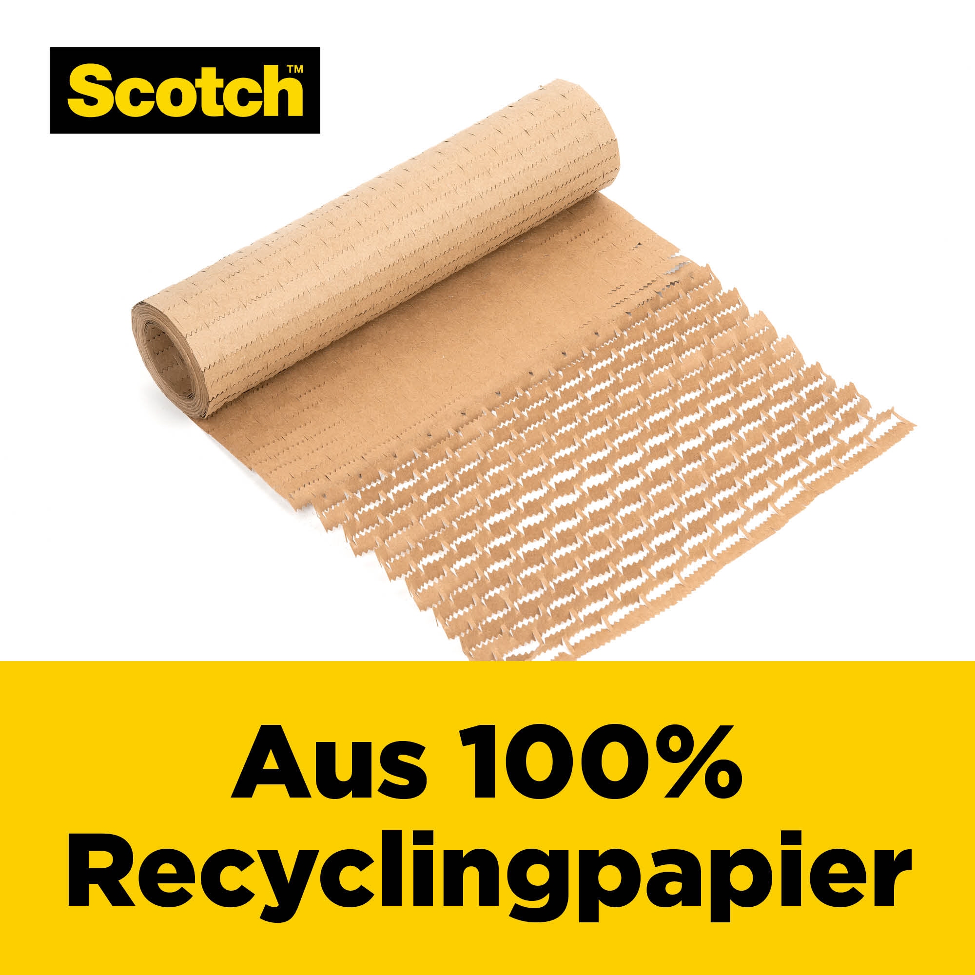 Scotch® Füllmaterial Cushion Lock™ 30,4 cm x 9,14 m (B x L) Papier, 100 % recycelt