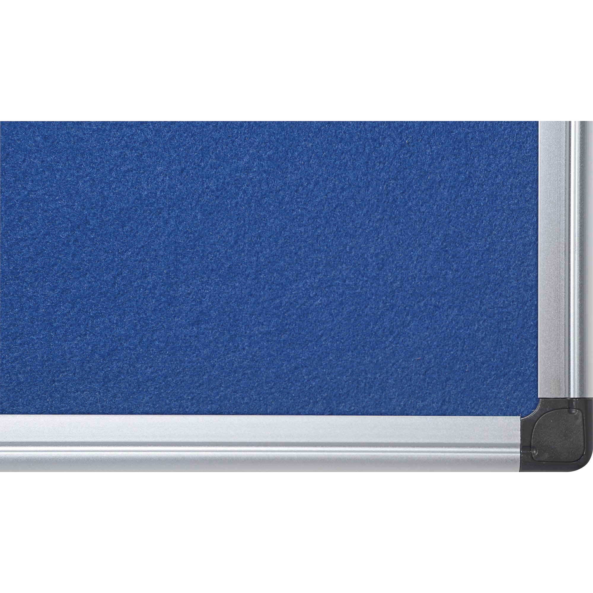 Bi-office Pinnwand Maya 60 x 45 cm (B x H) Maße der Oberfläche: 56 x 41 cm (B x H) Filz Material des Rahmens: Aluminium blau