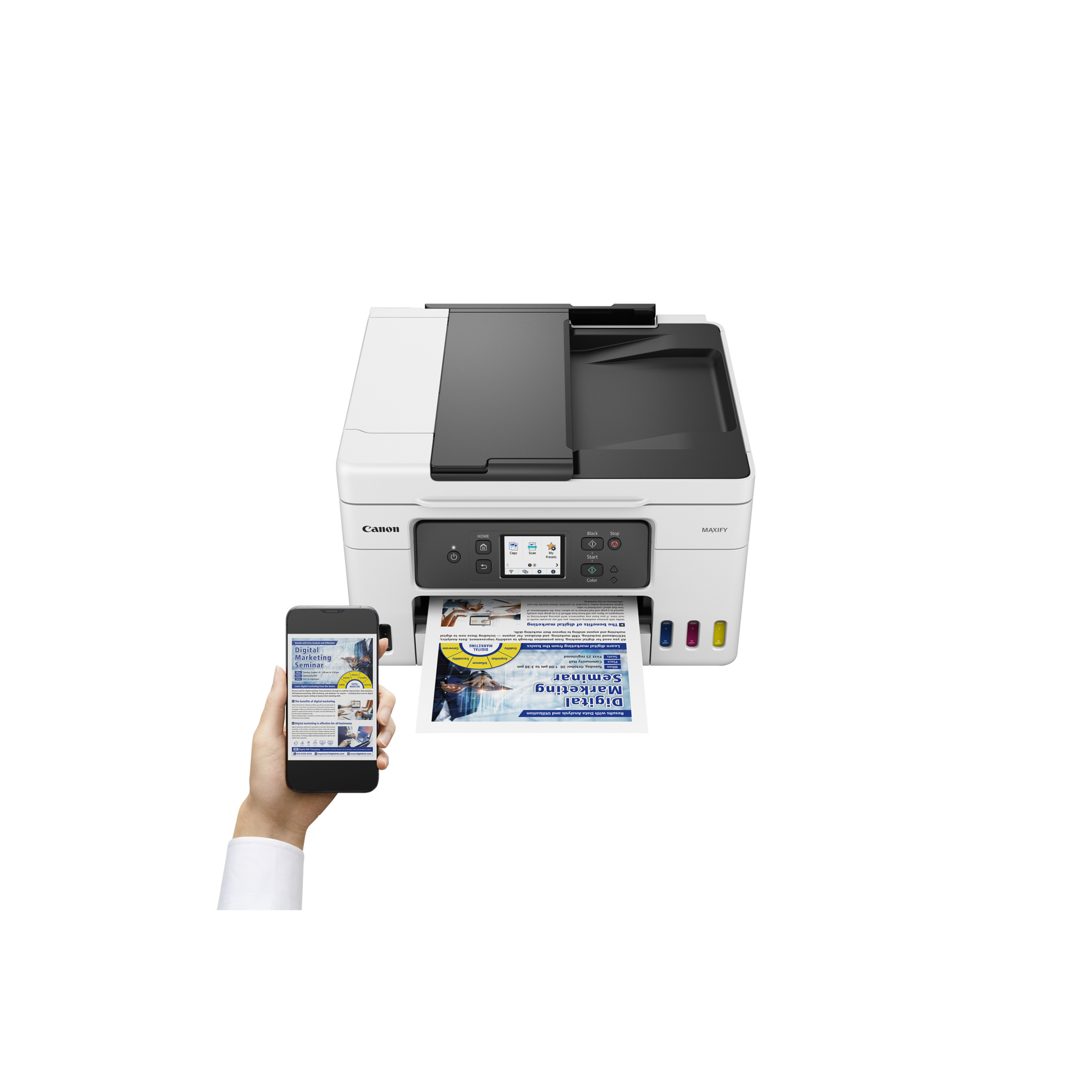 Canon Multifunktionsgerät MAXIFY GX4050 4:1 DIN A4 mit Farbdruck 39,9 x 25,1 x 41,7 cm (B x H x T)