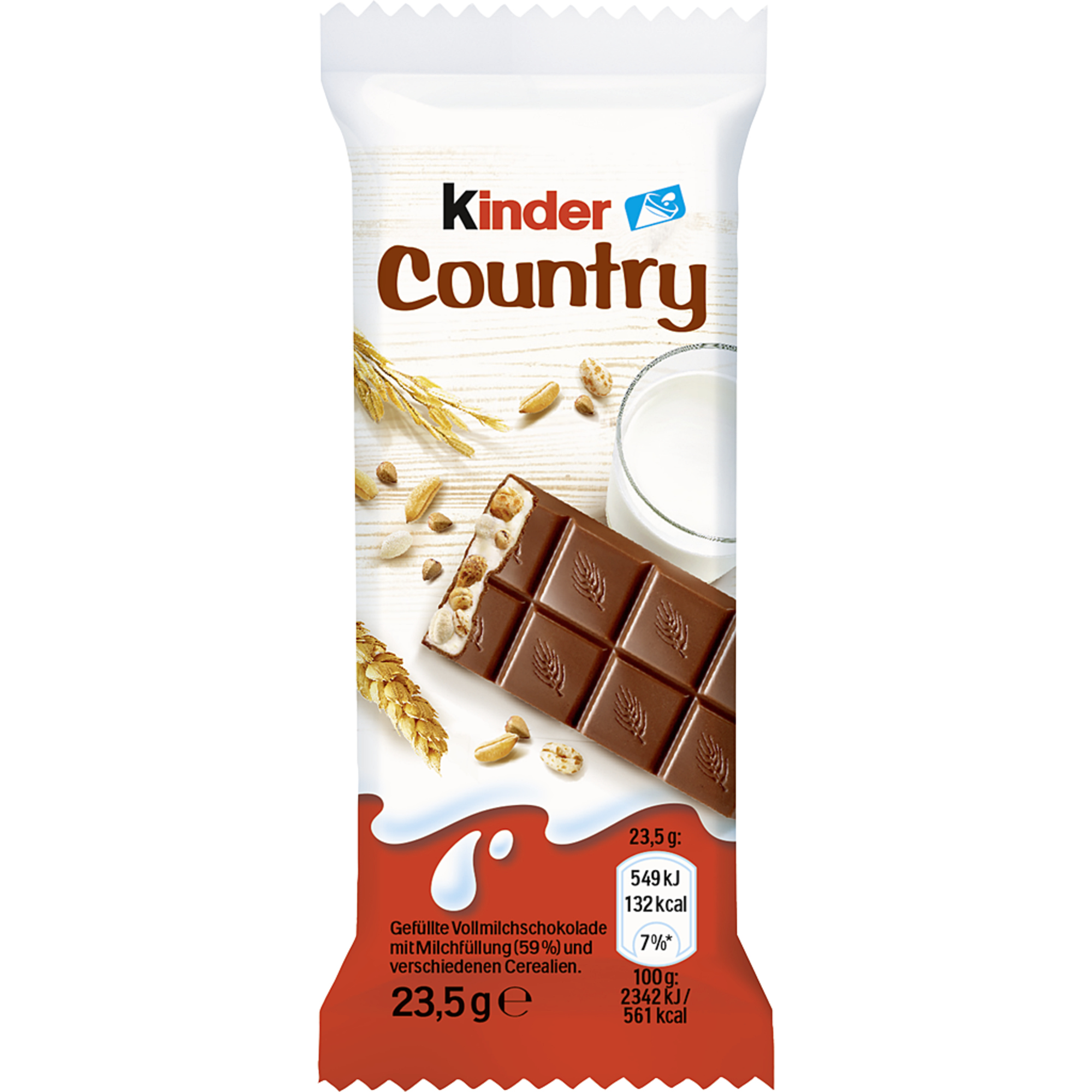 Kinder Schokoriegel Country 20 x 23,5 g/Pack.