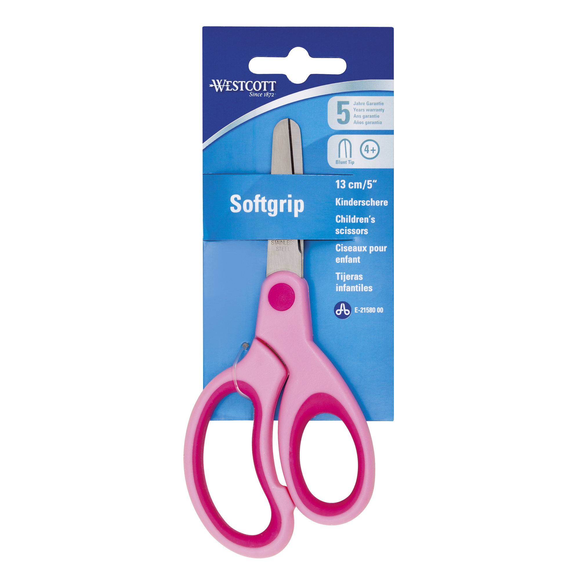 Westcott Bastelschere Kids 130mm Stahl pink