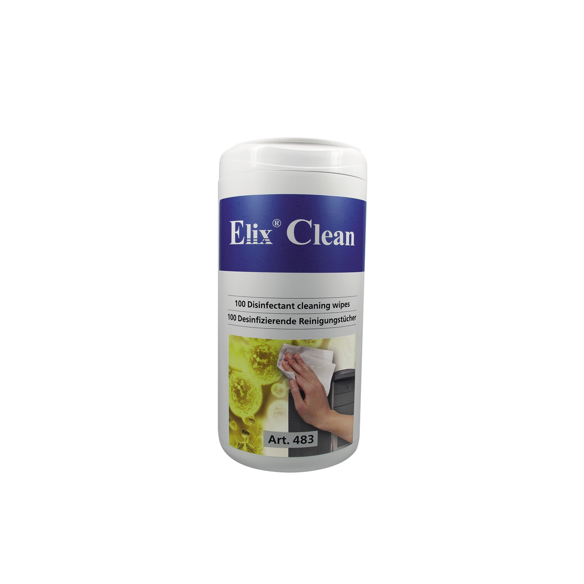 Elix Clean Desinfektionstücher Oberfläche 13 x 15 cm (B x H) alkoholfrei bakterizid, levurozid, begrenzt viruzid 6-8 100 St./Pack.