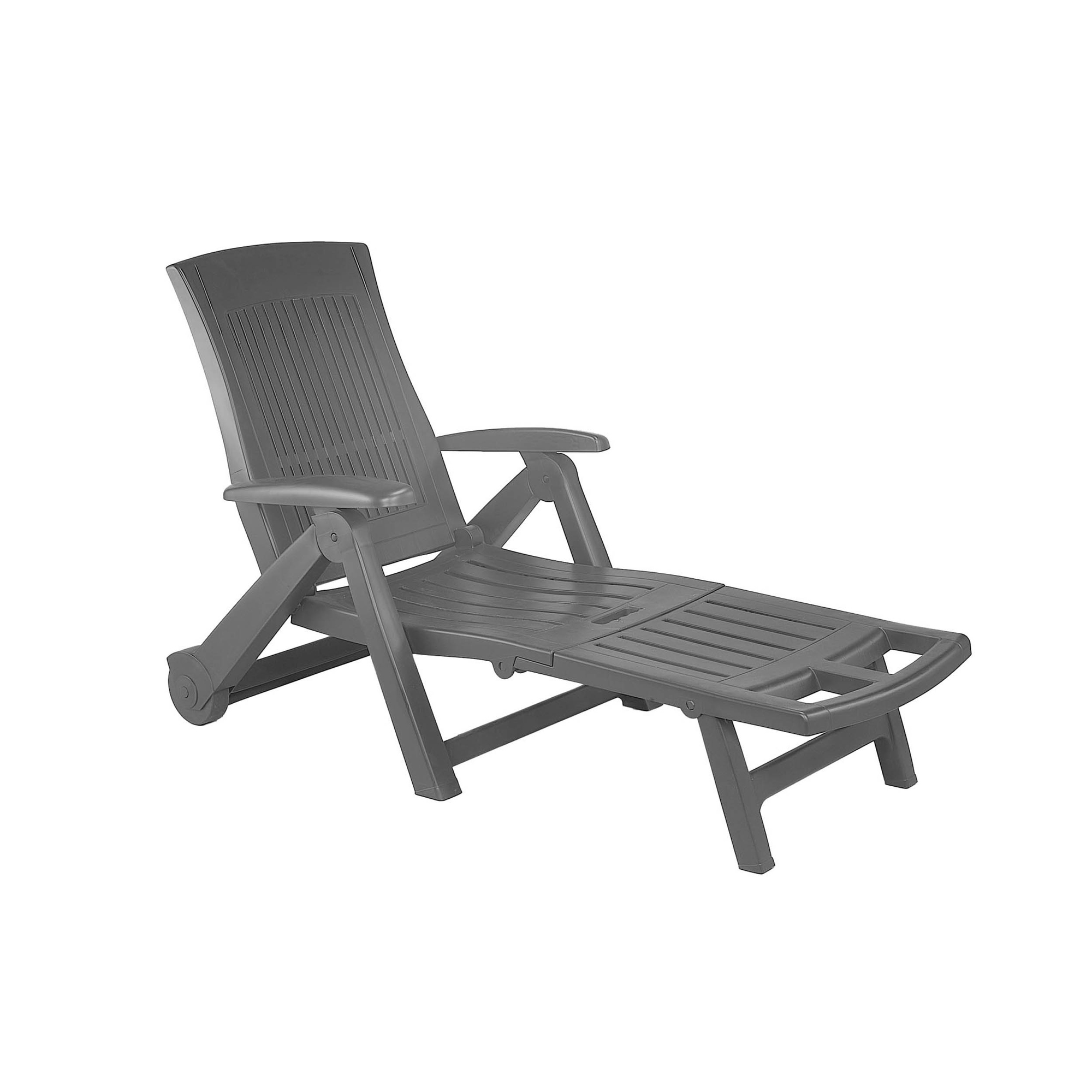 BEST Gartenliege Tivoli 77,5 x 101 x 92 cm (B x H x T) 13,4kg Polypropylen anthrazit