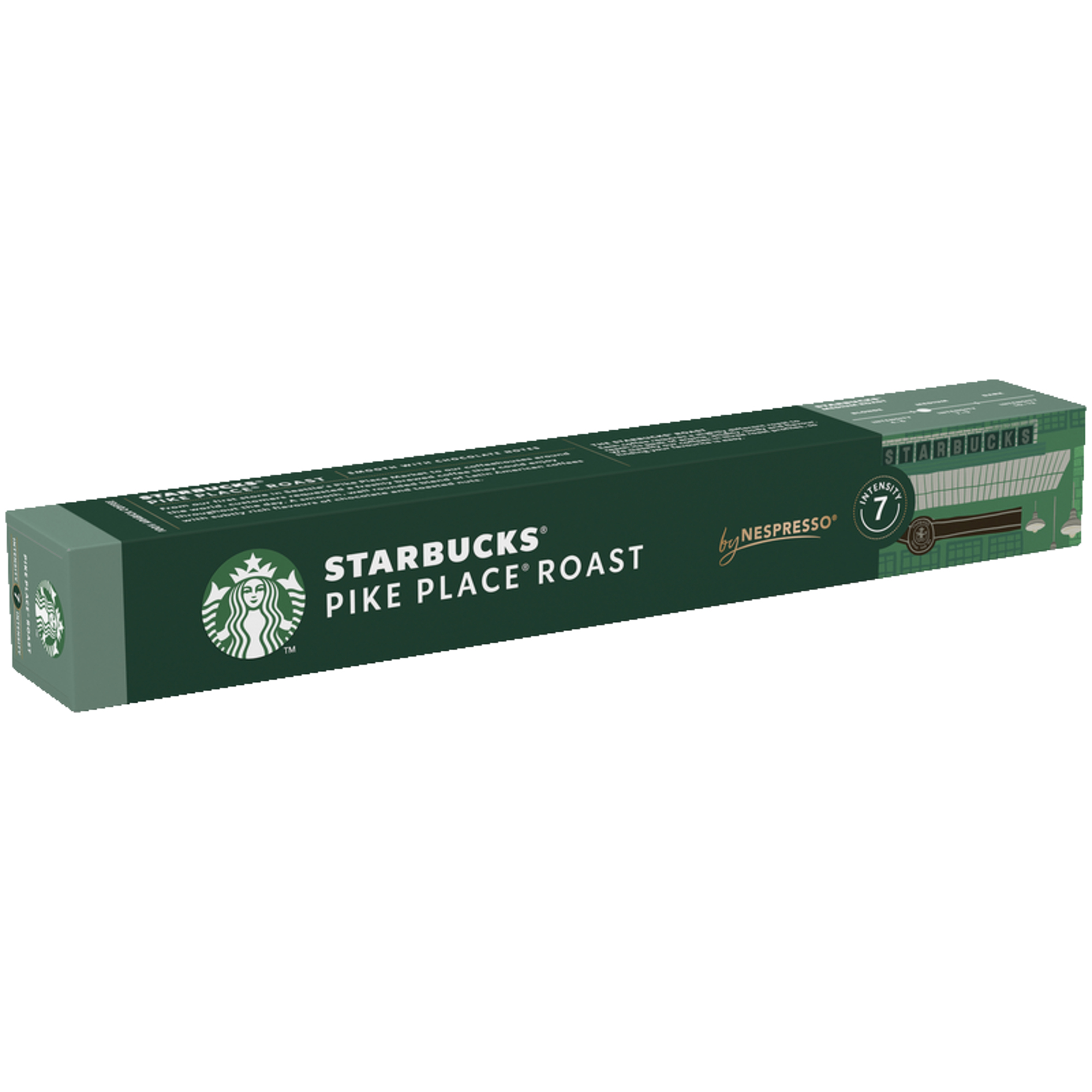 Starbucks Kaffeekapsel Nespresso® Maschine Pike Place® Roast Intensität: 7 10 x 5,3 g/Pack.