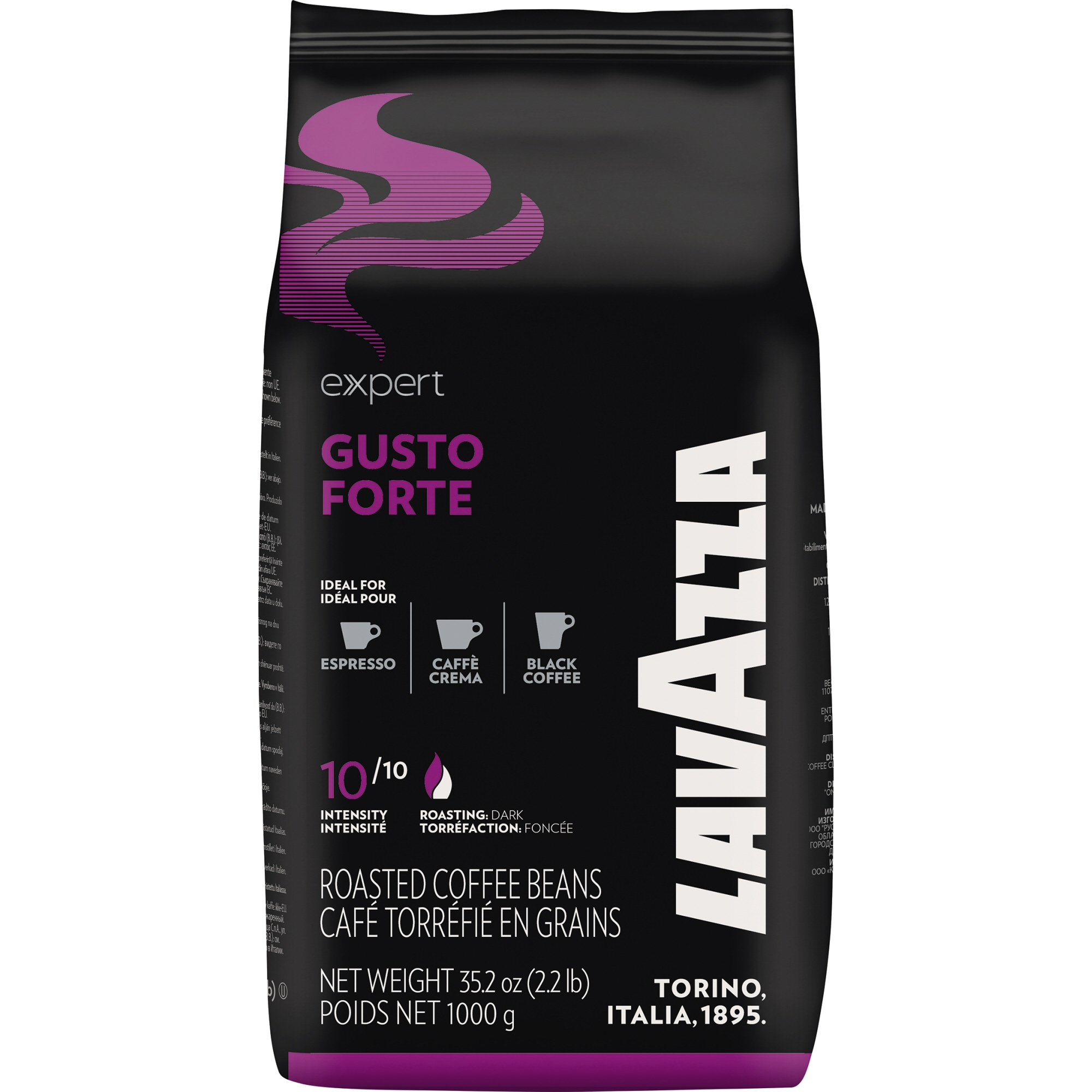 Lavazza Kaffee Expert GUSTO FORTE ganze Bohne 1.000 g/Pack.