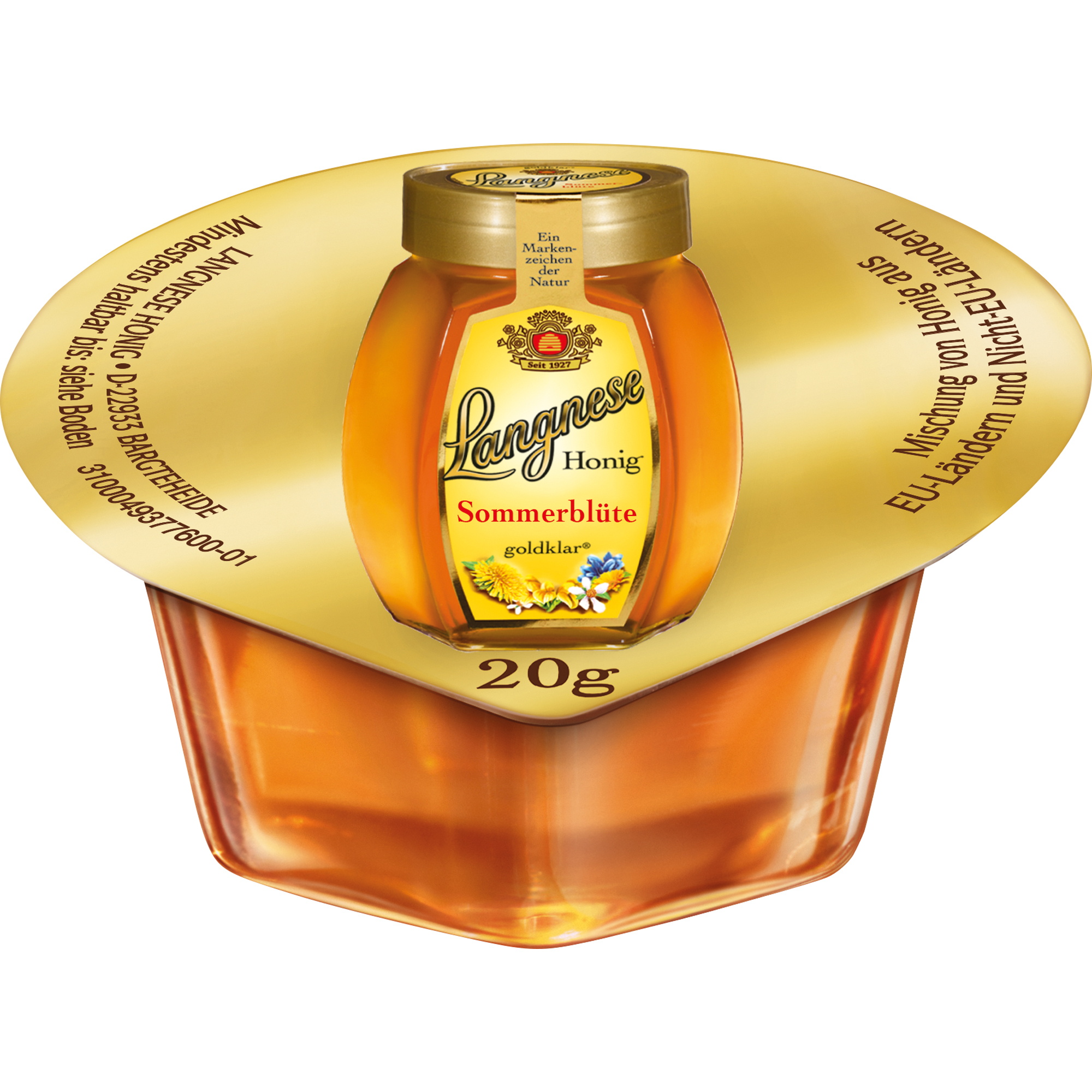 Langnese Honig Sommerblütenhonig Portionsdose 72 x 20 g/Pack.
