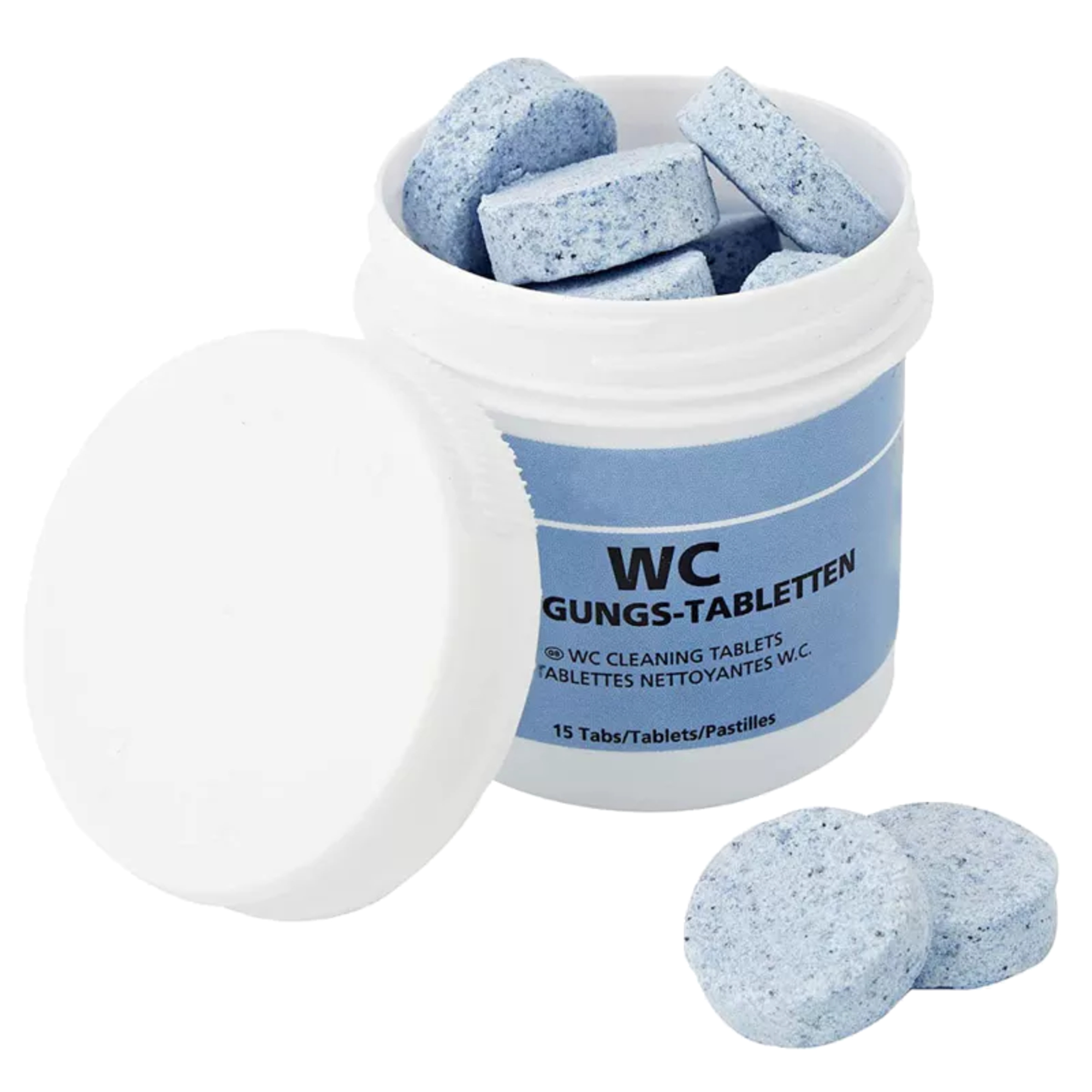 Maximex WC-Reiniger biologisch abbaubar pH-Wert: 2-3 Dose Kunststoff 15 x 3,4 g/Pack.