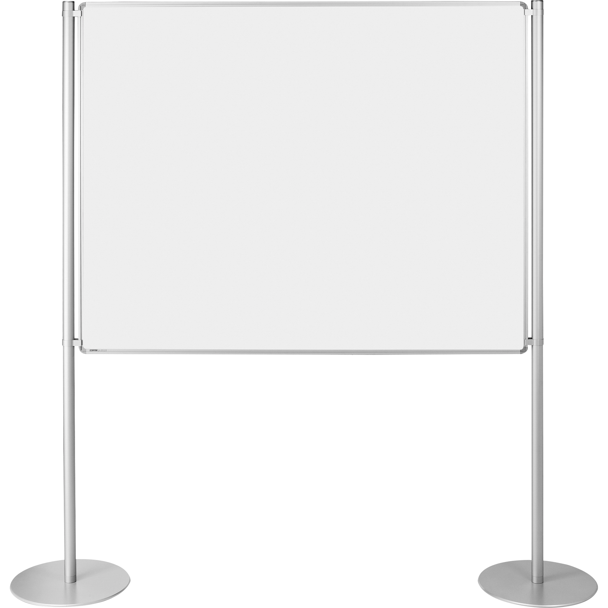 Ultradex Whiteboard FAIR Maße der Oberfläche: 150 x 120 cm (B x H) Tafel magnethaftend beidseitig beschreibbar inkl. 2 Standrohre, 2 Füße, 4 Tafelklemmen, Innensechskantschlüssel Stahl lackiert weiß