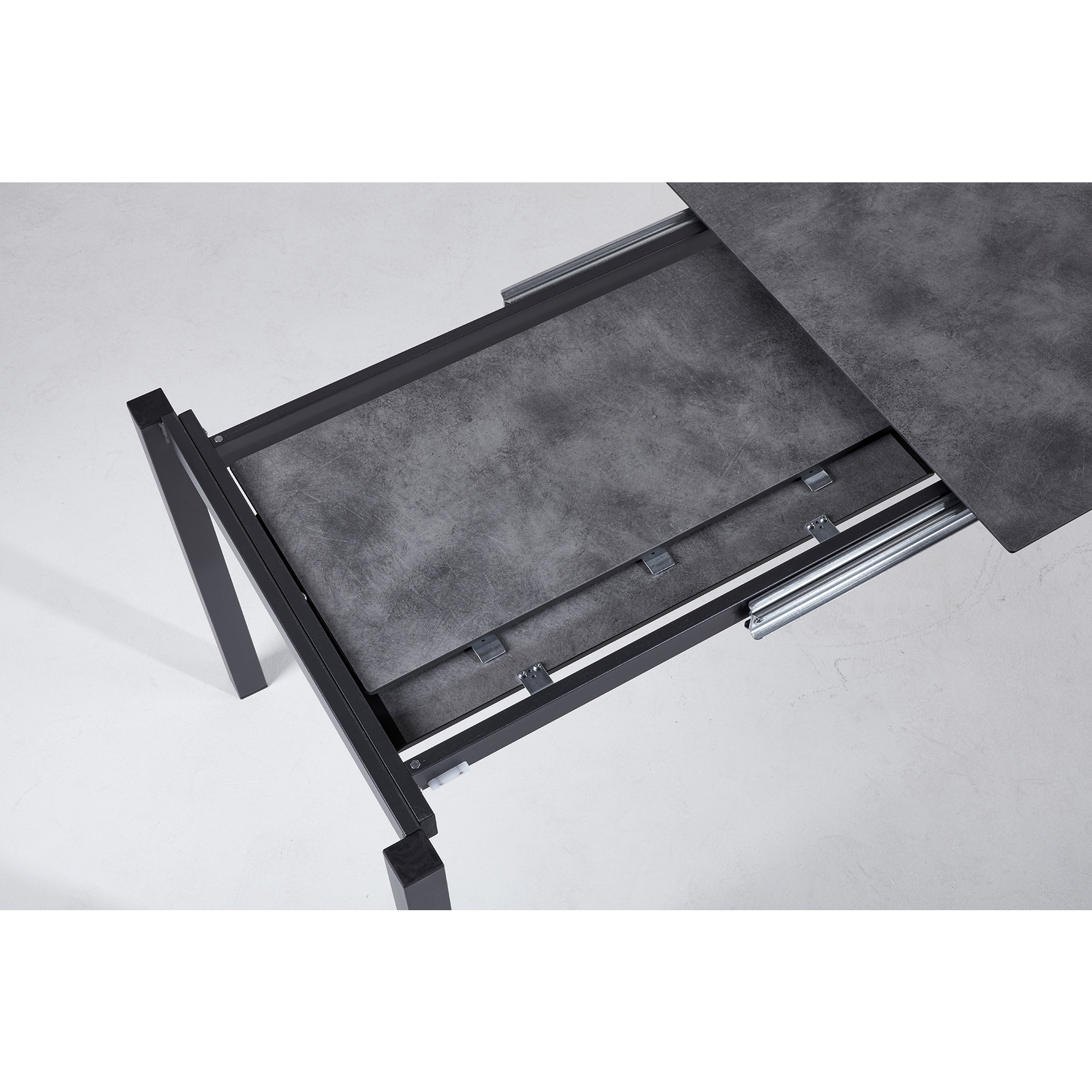 BEST Gartentisch Palazzo 160-210 x 75 x 90 (B x H x T) wetterfest Hochdrucklaminat (HPL) anthrazit