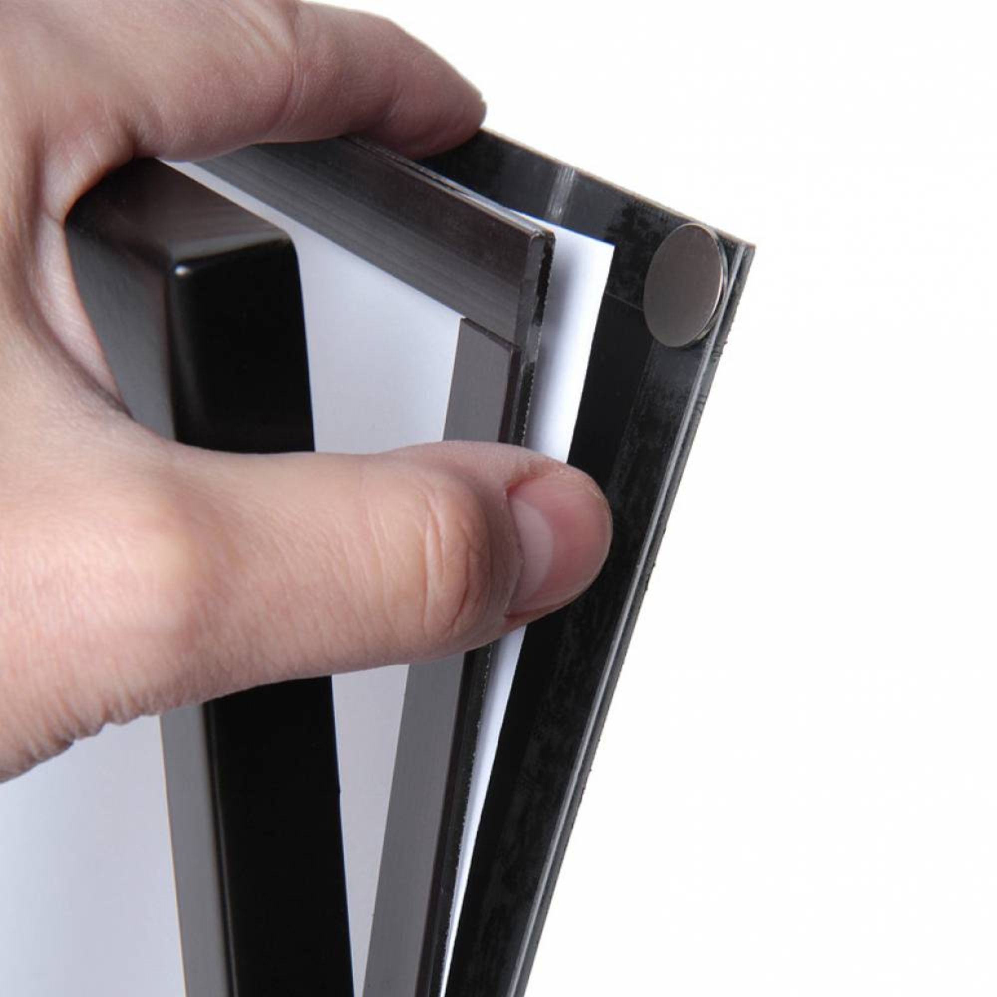 Showdown® Displays Infodisplay 21,8 x 115,2 x 21,8 cm (B x H x T) DIN A4 schwarz