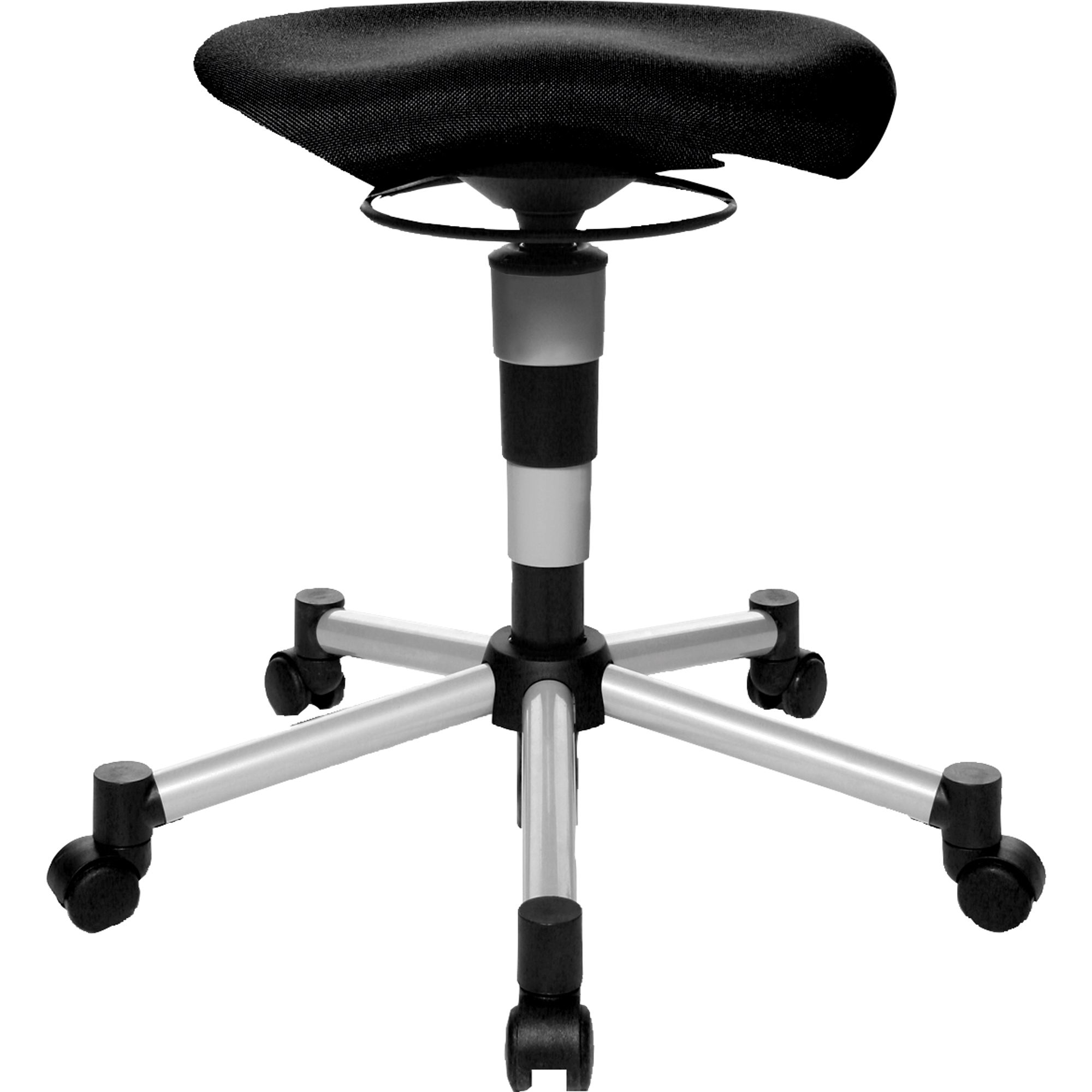 TOPSTAR Sitzhocker Body Balance 20 Orthositz schwarz Farbe des Fußkreuzes: alusilber