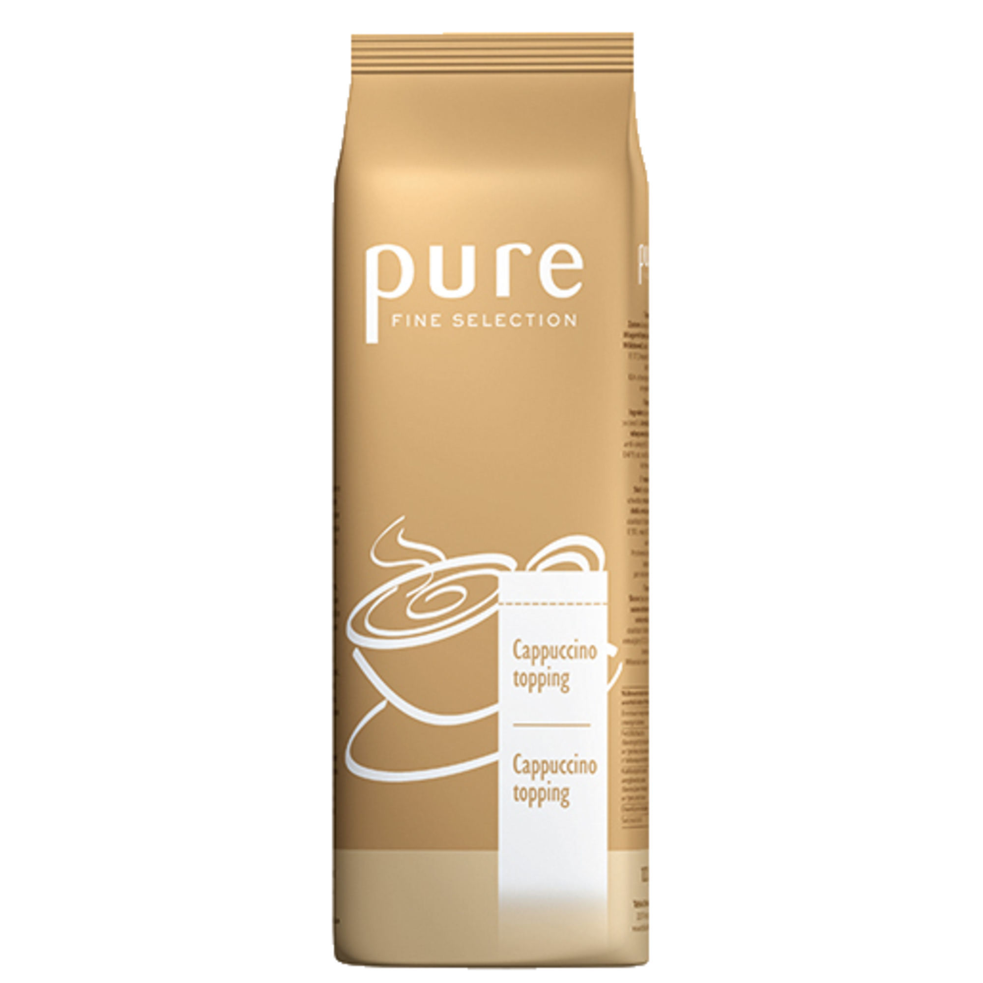 Pure Topping Fine Selection Cappuccinopulver mit Laktose 1.000 g/Pack.