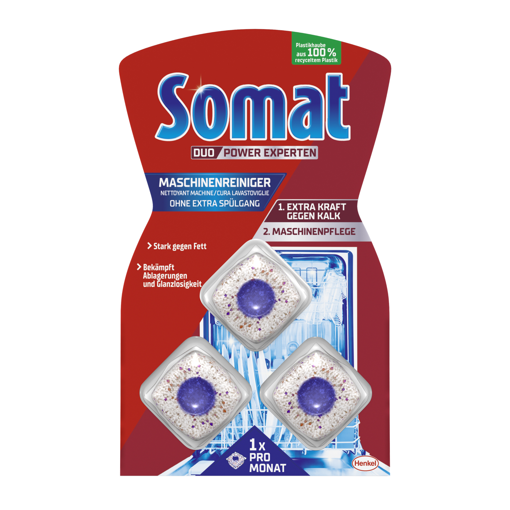 Somat Spülmaschinenreiniger DUO 3 x 19 g/Pack.