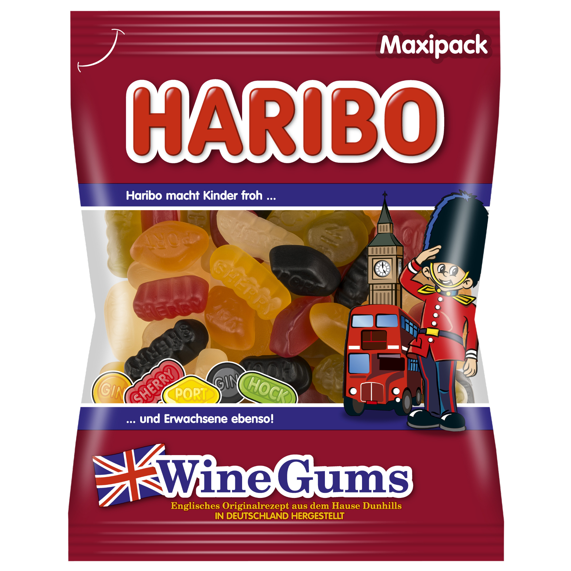 HARIBO Fruchtgummi WineGums 500 g/Pack.