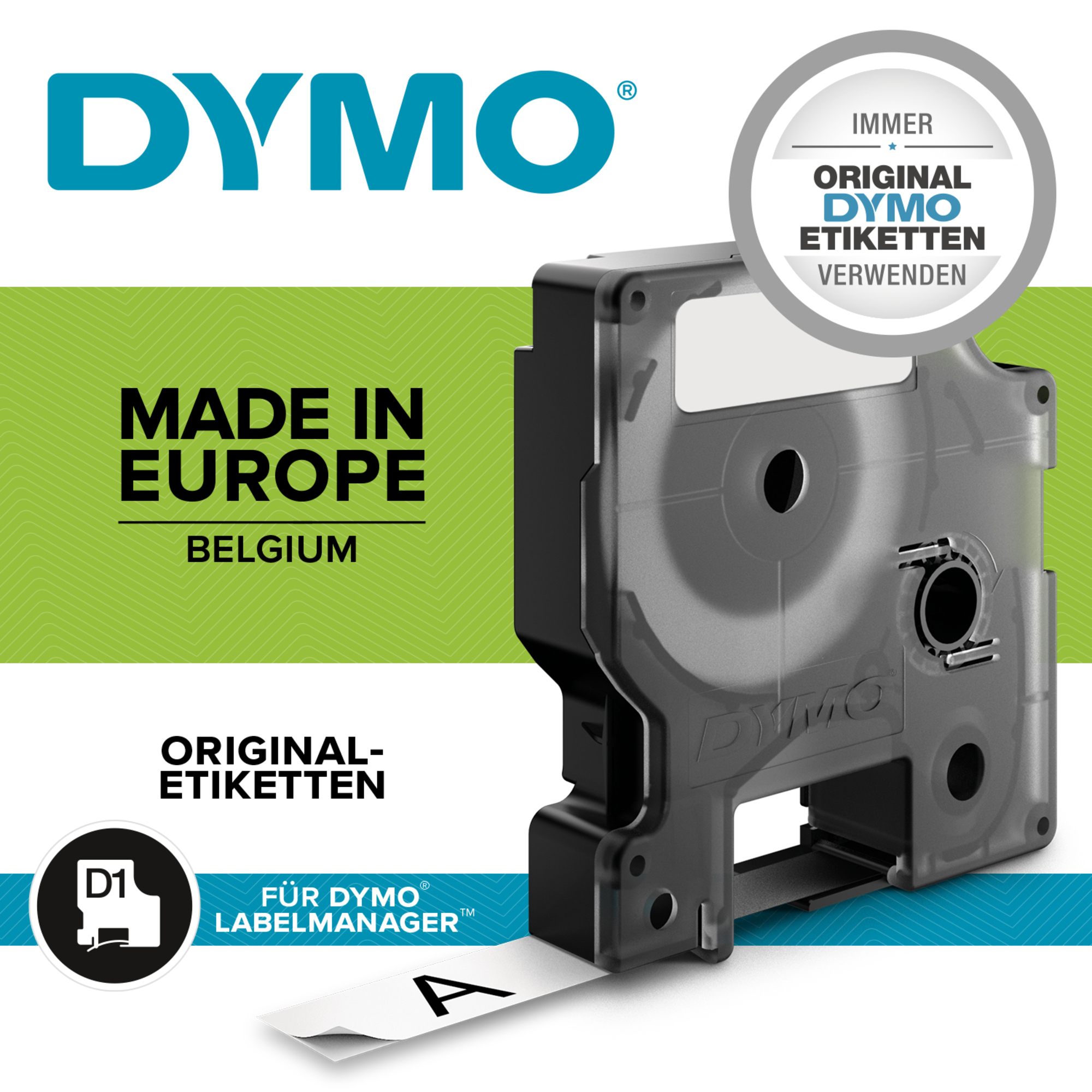 DYMO® Beschriftungsgerät LabelManager™ 160 1 Display-Zeile 6 Schriftgrößen 2 Druckzeilen inkl. D1-Starter-Schriftbandkassette (12 mm x 3 m, schwarz auf weiß)