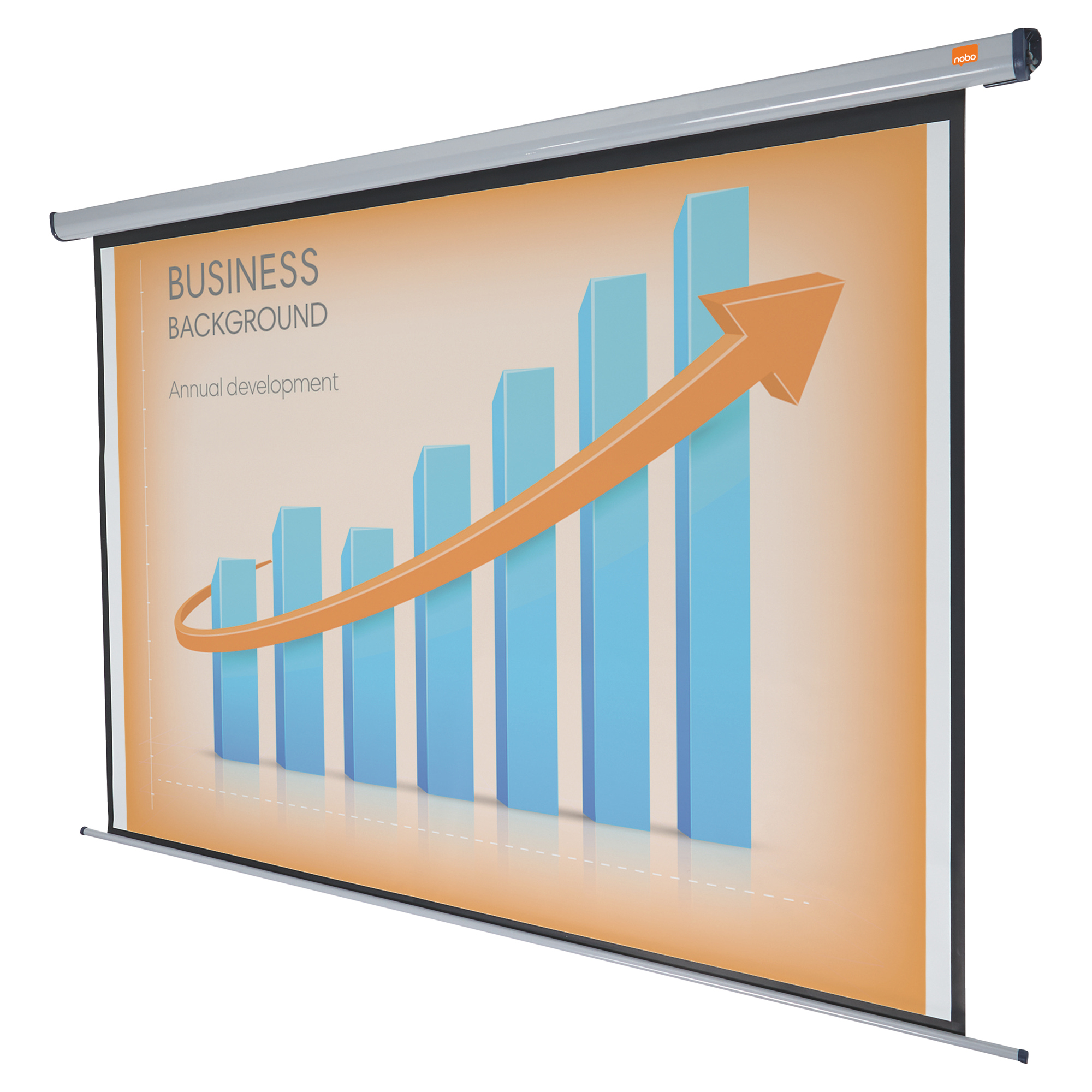 Nobo® Projektionswand Electric Maße: 323,5 x 250 cm (B x H) Bildformat: 1:1 Projektionsfläche: 300 x 225 cm (B x H) inkl. Fernbedienung weiß