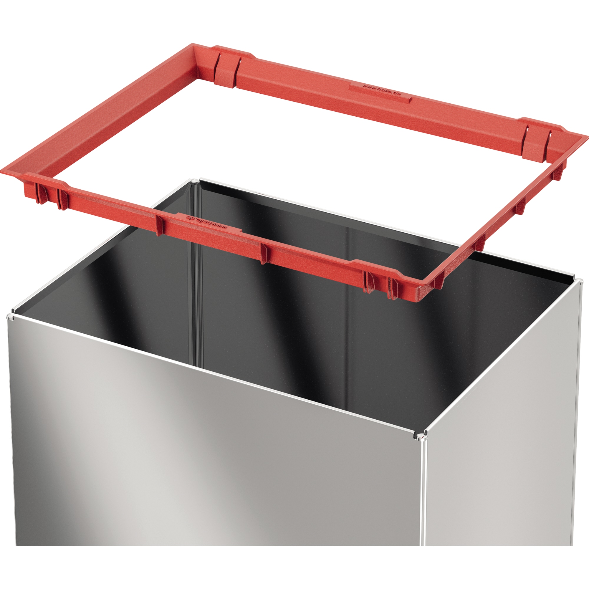 Hailo Abfalleimer Big-Box Swing XL 52l Edelstahl edelstahl 1 Sortierfach