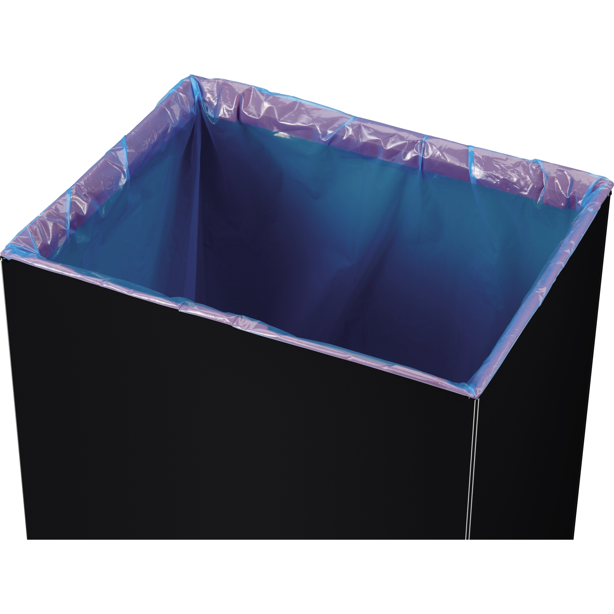Hailo Abfalleimer Big-Box Swing XL 52l Stahlblech schwarz 1 Sortierfach