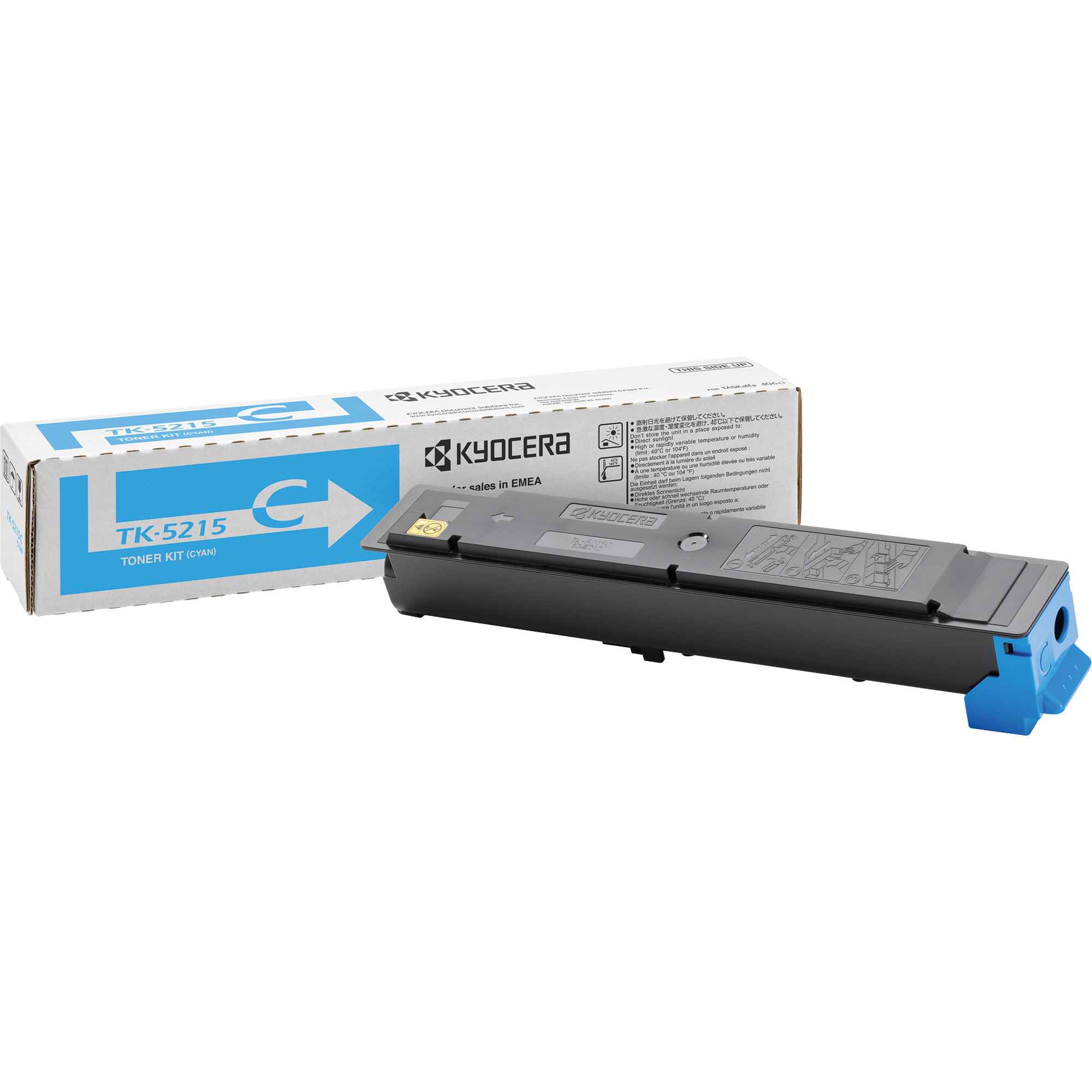 KYOCERA Toner Originalzubehör TK-5215C ca. 15.000 Seiten cyan
