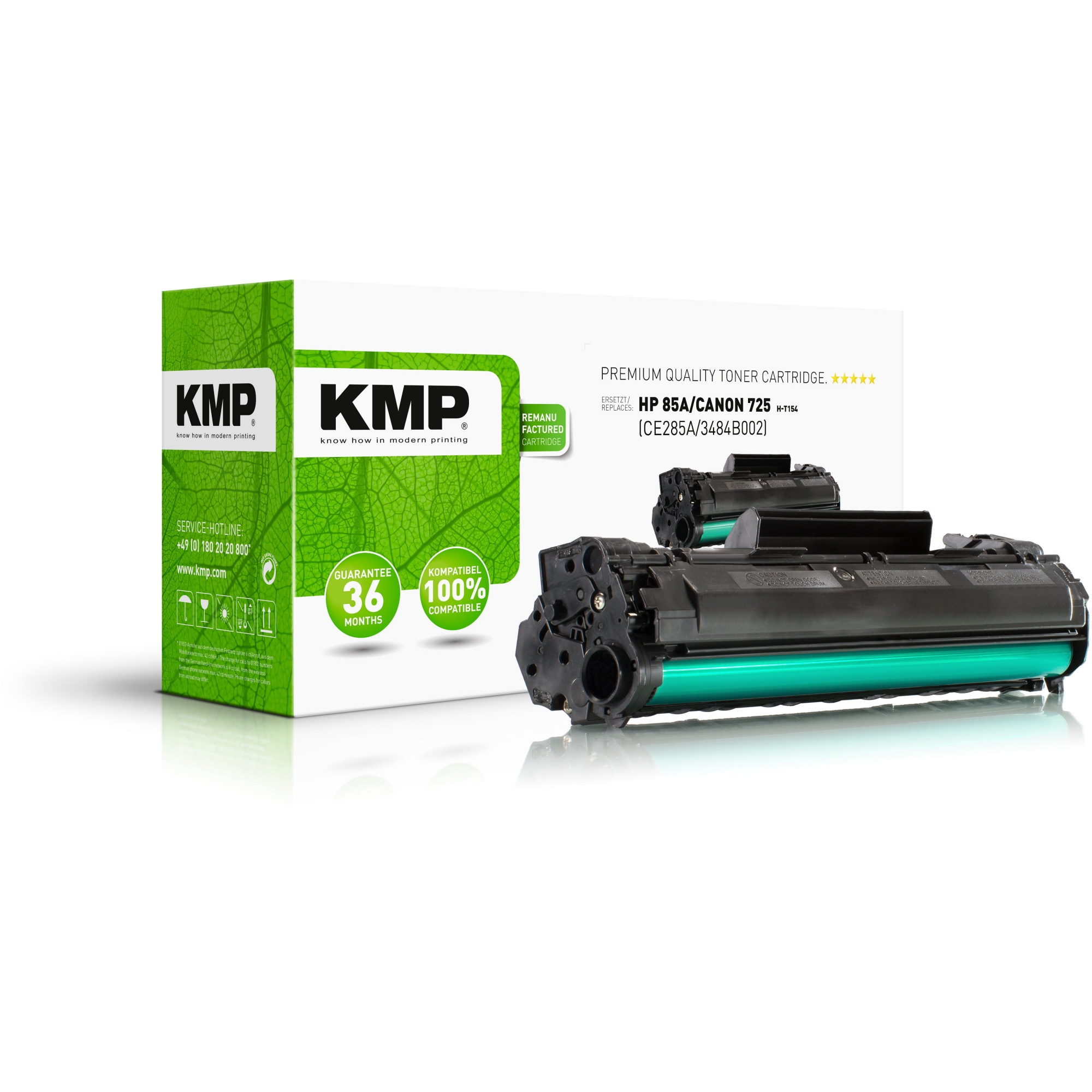 KMP Toner kein Originalzubehör Kompatibel mit: HP 85A H-T154 ca. 1.900 Seiten schwarz