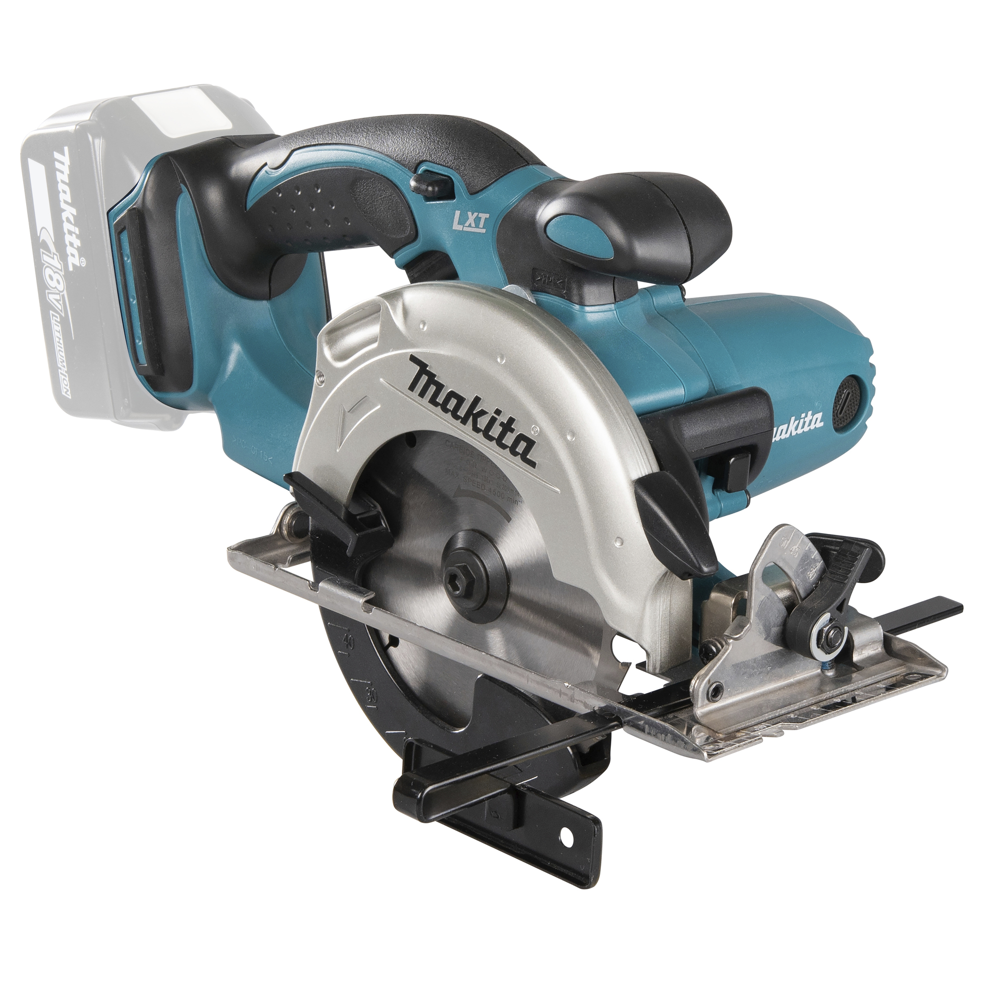 Makita® Säge DSS501Z Akku-Handkreissäge inkl. Parallelanschlag, Absaugstutzen, SPECIALIZED Sägeblatt (136 x 20 x 16Z) Zubehör erforderlich Zubehör: Makita Akku BL1850B, Akkuladegerät DC18RC