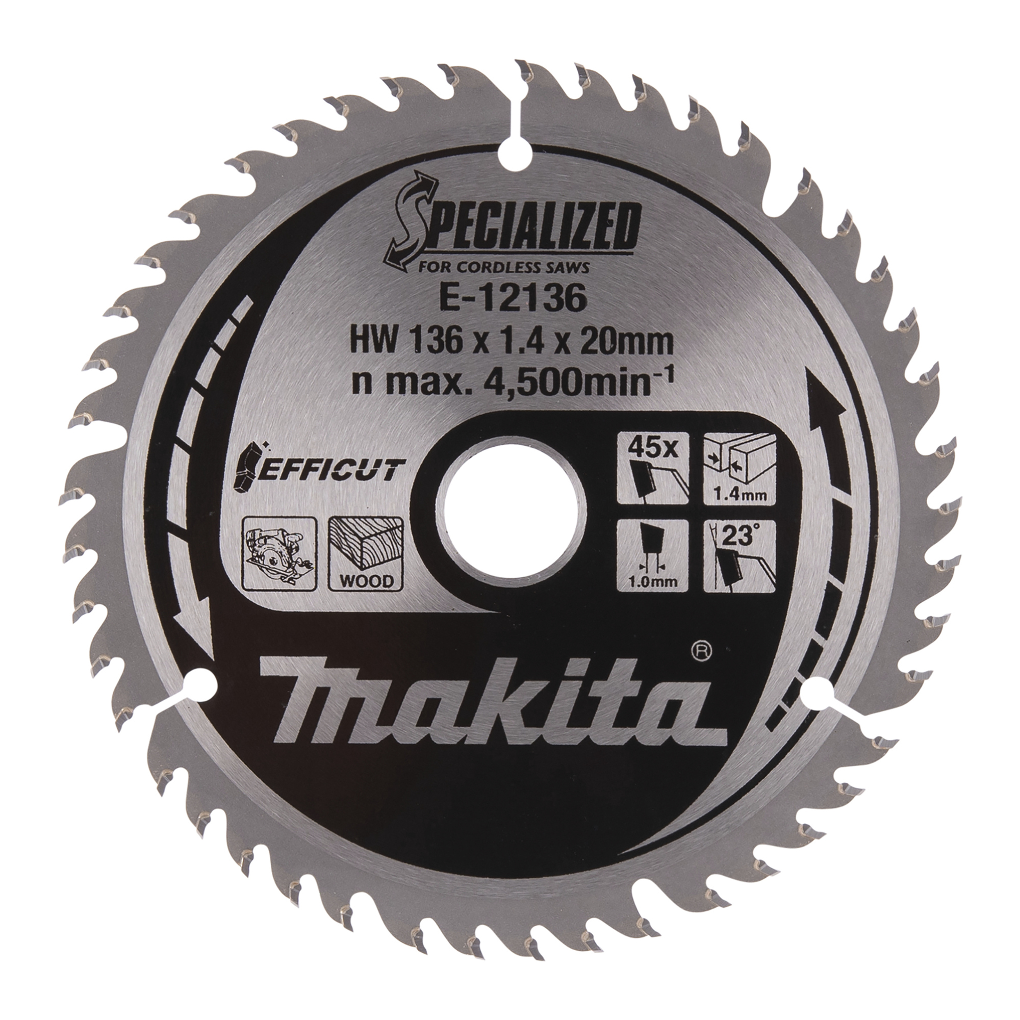 Makita® Sägeblatt EFFICUT Handkreissäge 136 x 20 x 1,4 mm (B x H x T)