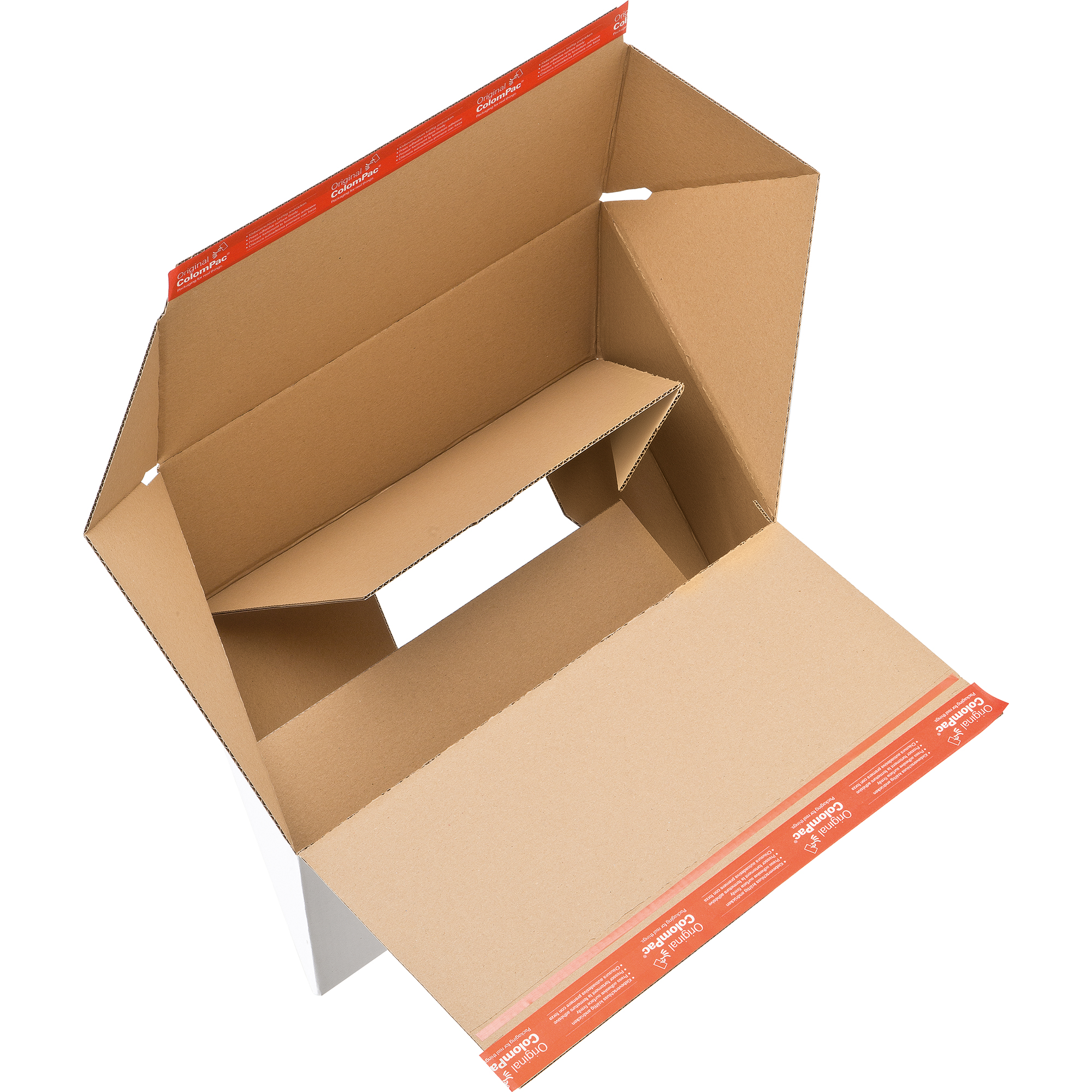 ColomPac® Versandkarton Premium Innenmaße: 38,9 x 32 x 32,4 cm (B x H x T) Außenmaße: 39,3 x 32,6 x 32,8 cm (B x H x T) Wellpappe 1-wellig weiß