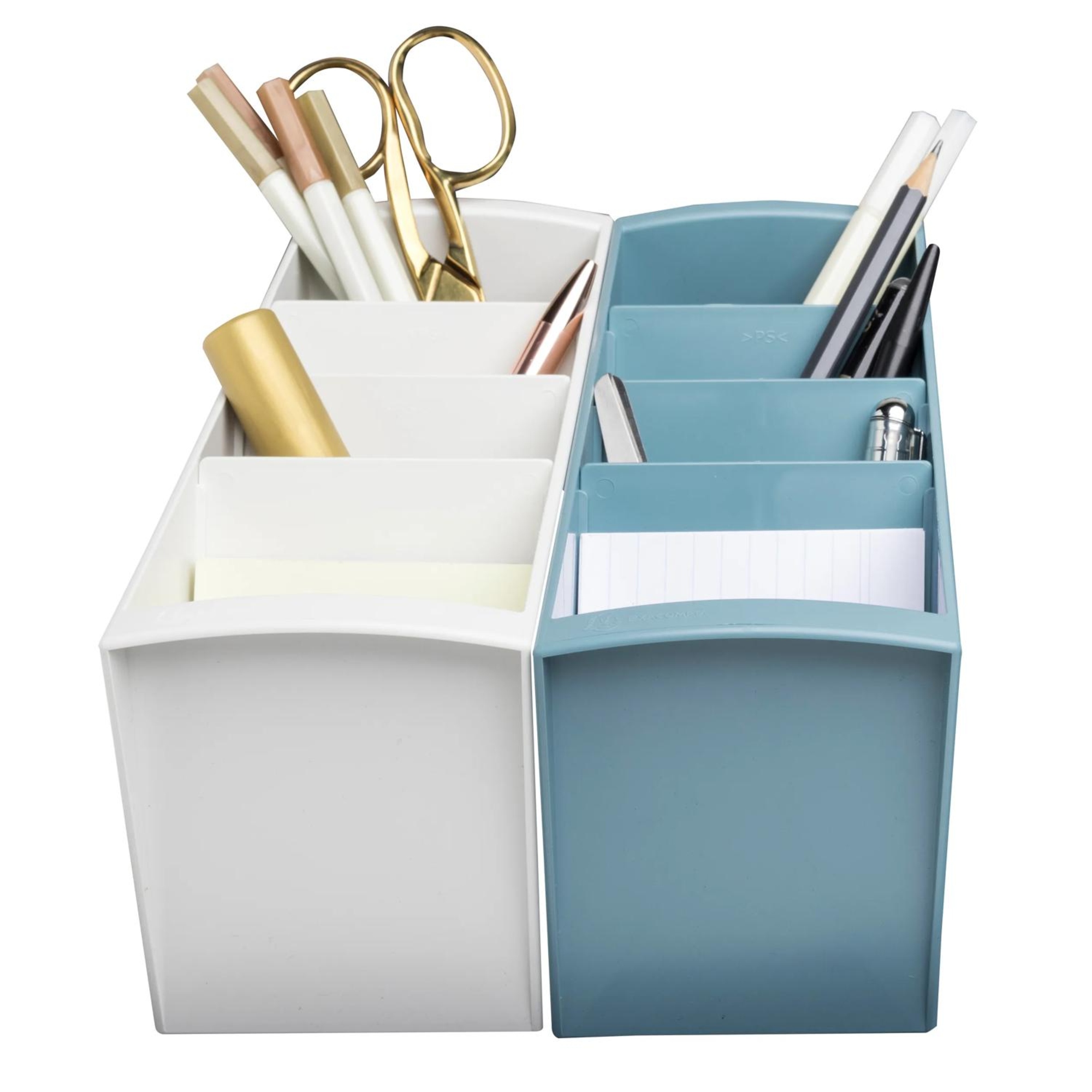 Exacompta Tischorganizer Multitower AutentiK 8 x 23 x 11 cm (B x H x T) Polystyrol weiß