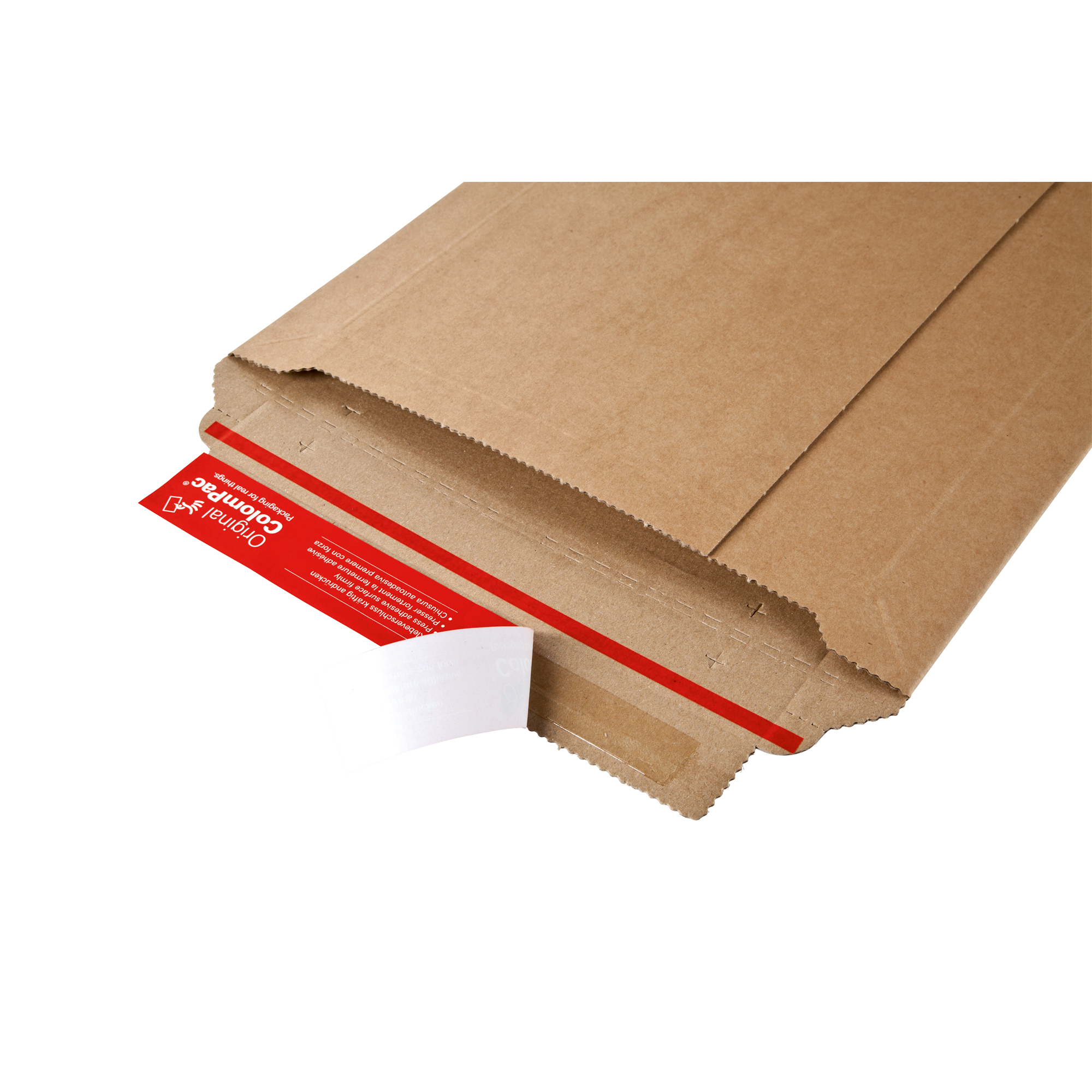 ColomPac® Versandtasche Rigid Plus 340 x 500 x -50 mm (B x H x T) mit Haftklebung ohne Fenster braun