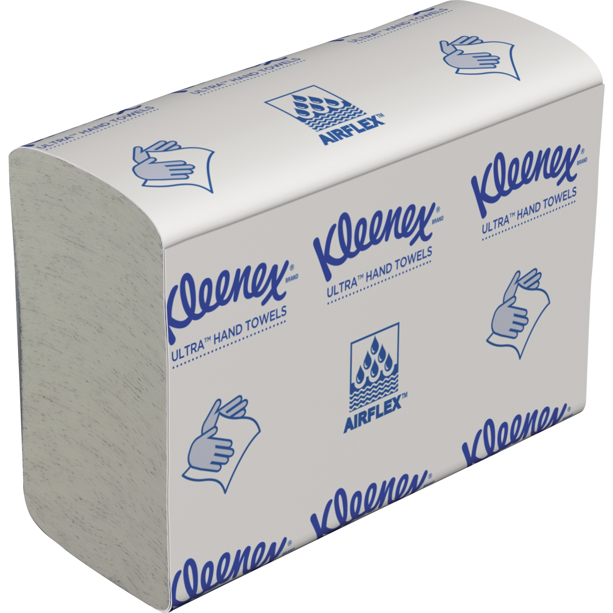 Kleenex® Papierhandtücher ULTRA™ 24,1 x 19,1 cm (B x L) Airflex™ weiß 18 x 150 Bl./Pack.
