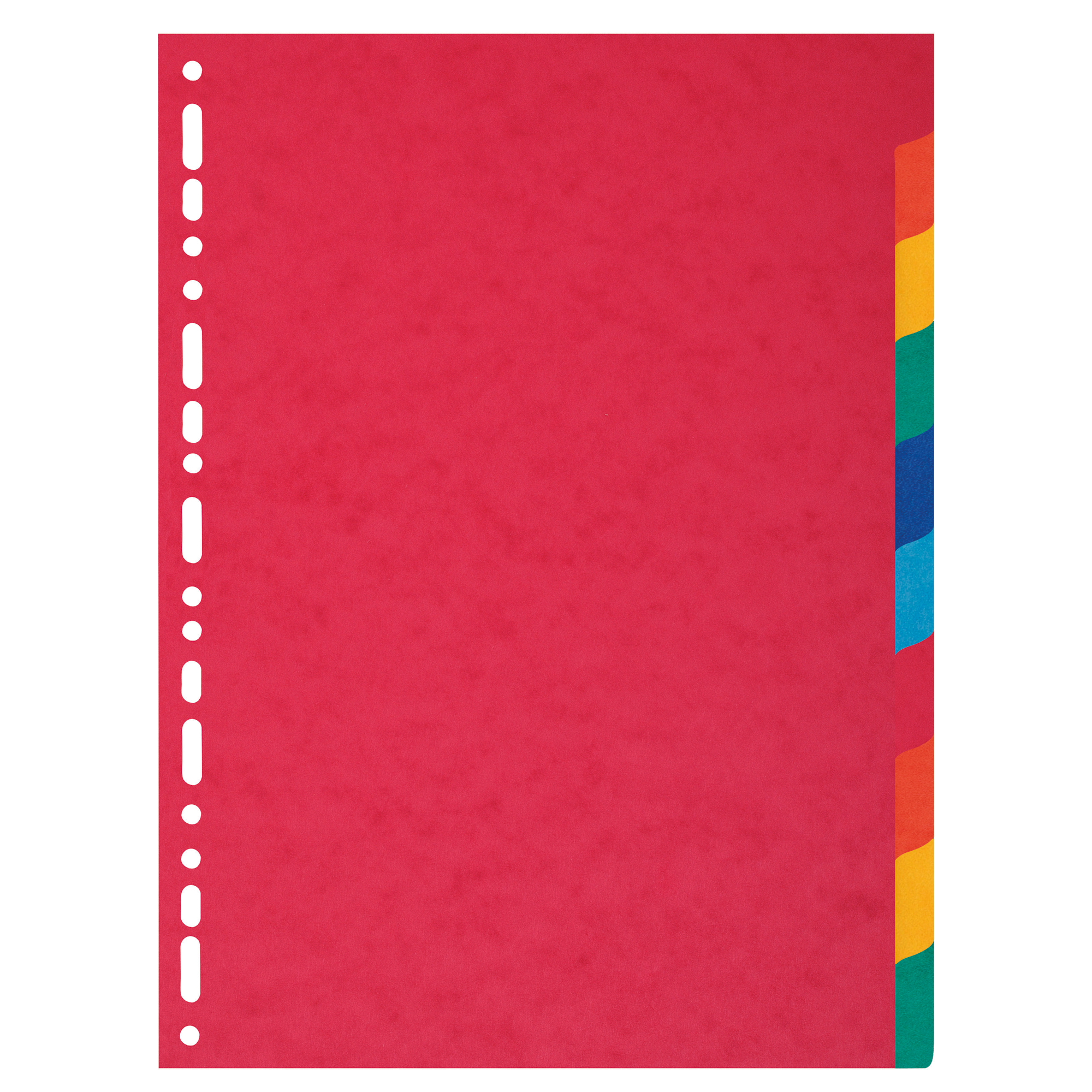 Exacompta Ordnerregister DIN A4 blanko Colorspankarton mehrfarbig 10 Registerblätter
