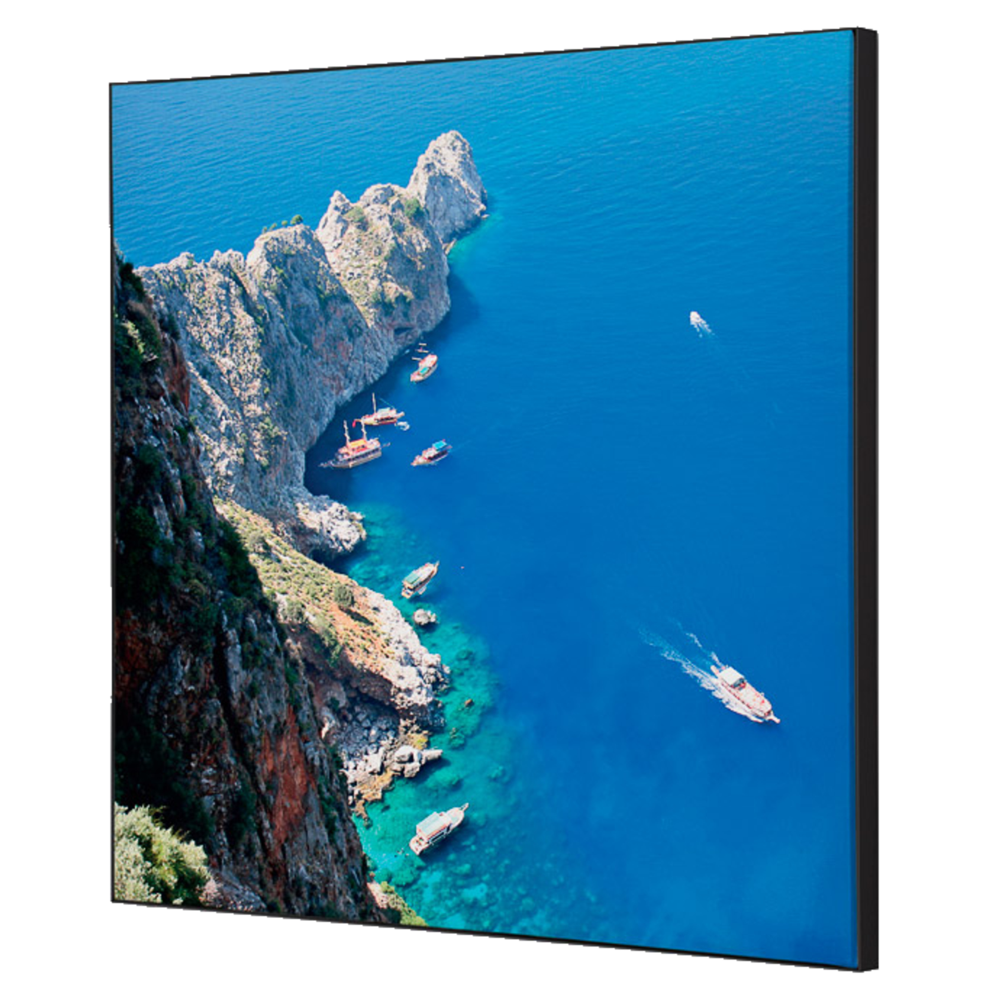 Showdown® Displays Dekobild Meeresfelsen 40 x 40 cm (B x H) Holz