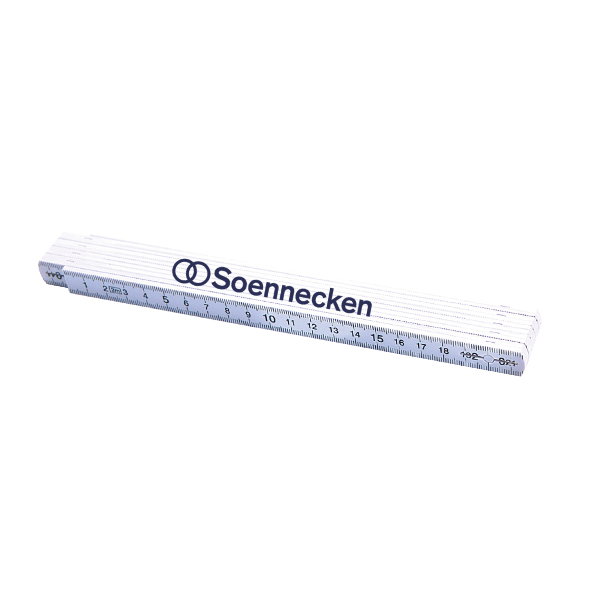 Soennecken Zollstock 2m Kunststoff weiß