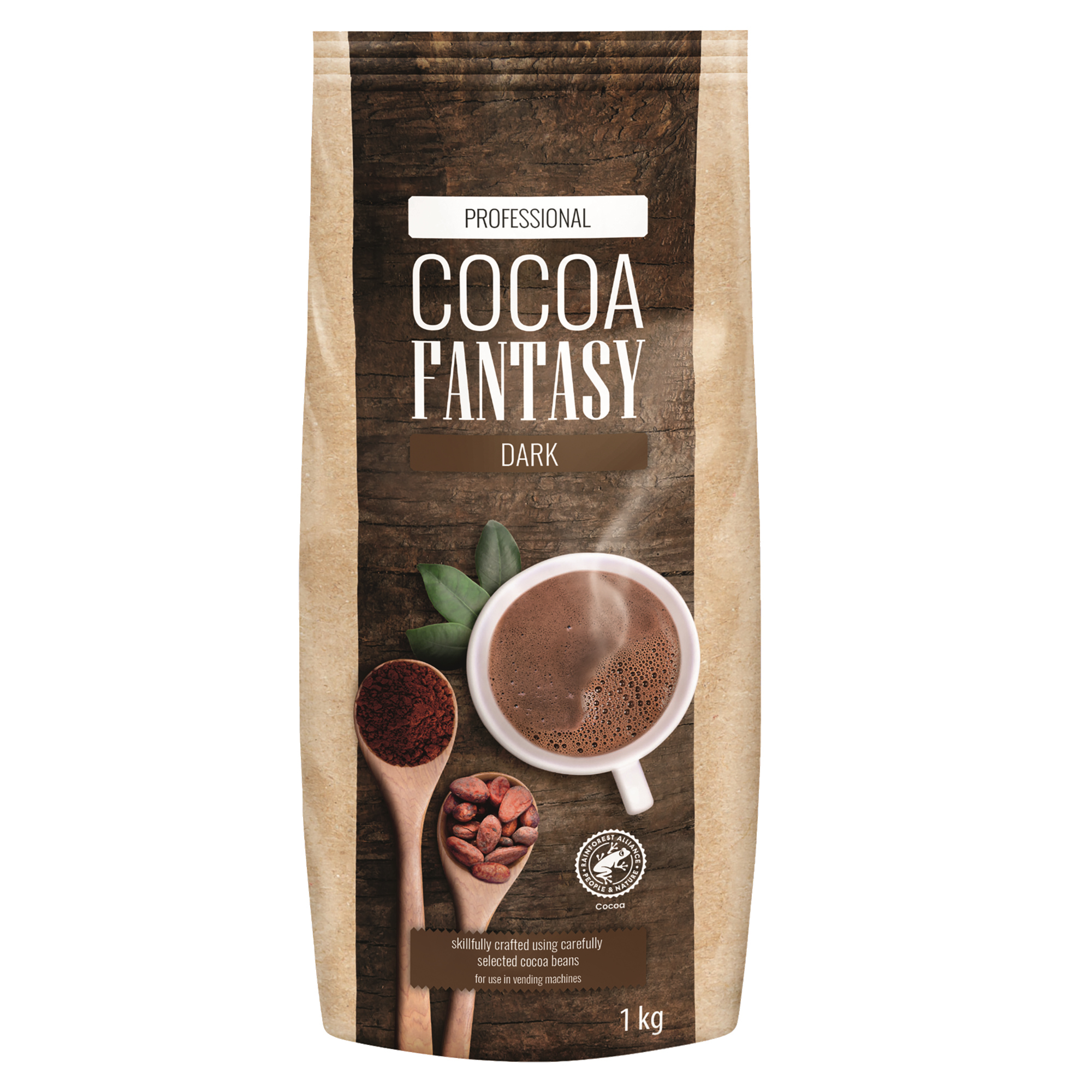 Cocoa Fantasy Getränkepulver Dark Kakao 1.000 g/Pack.